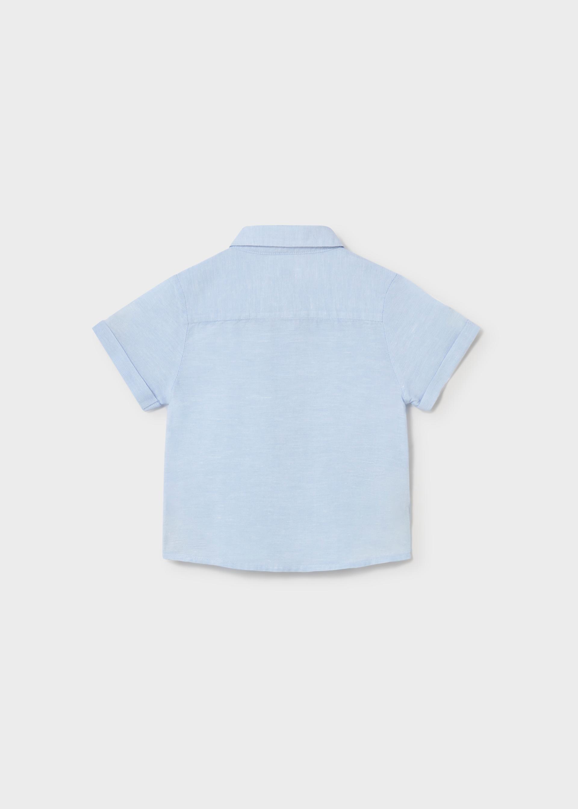 Camisa com linho bebé