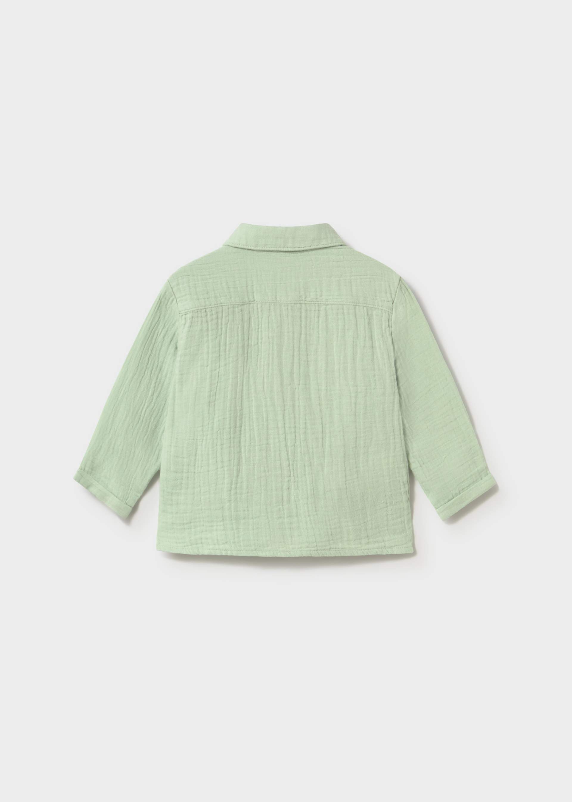 Camicia manica lunga bambula neonato