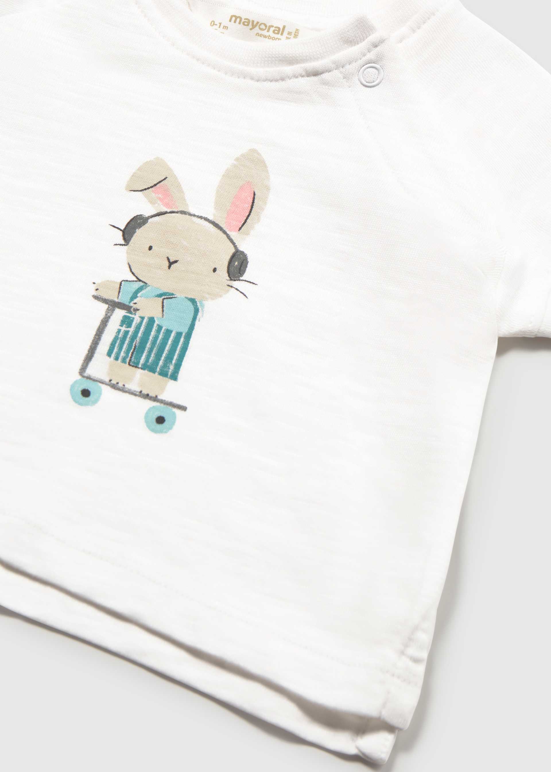 Set 2 playeras estampadas recién nacido