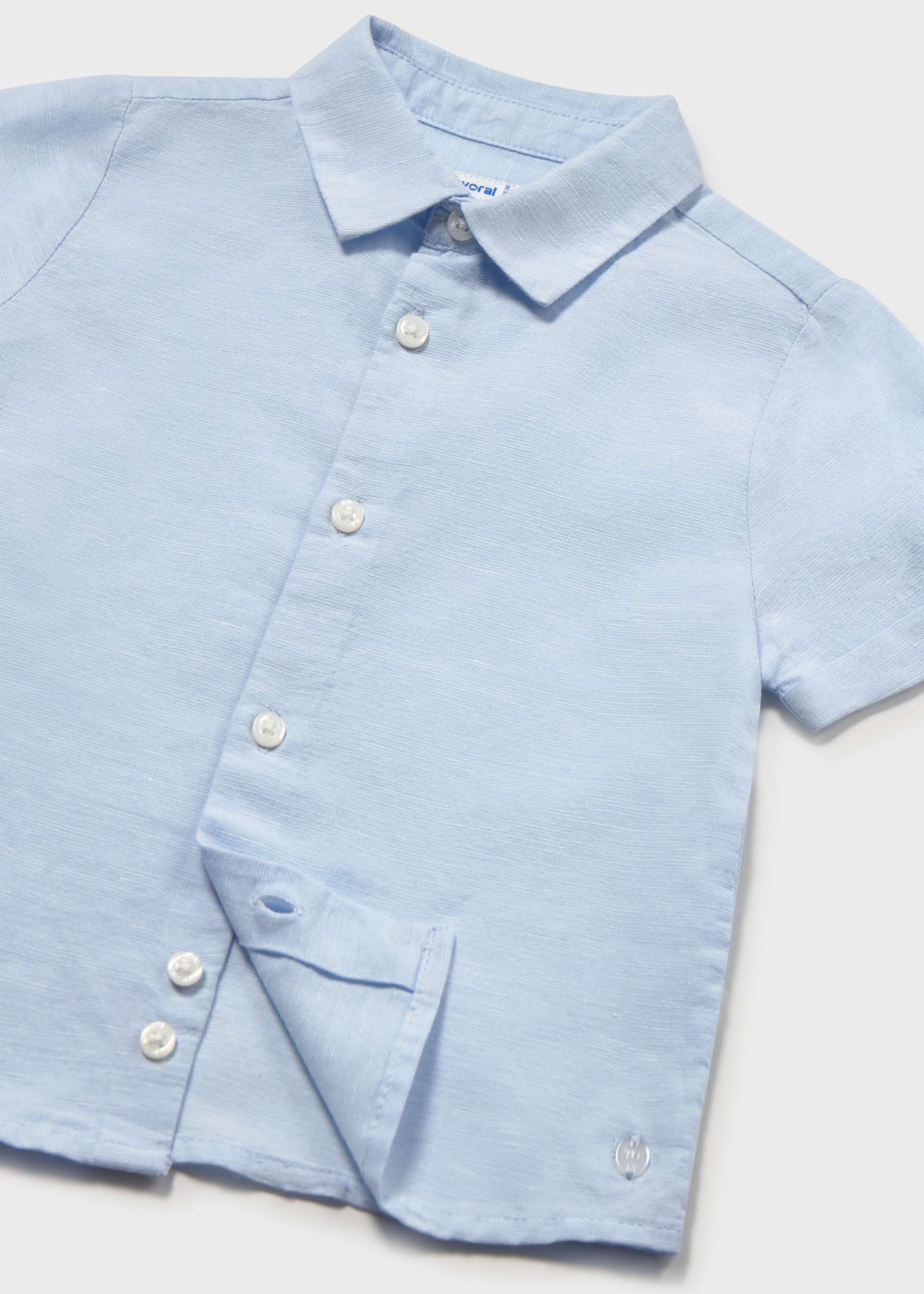 Camisa com linho bebé