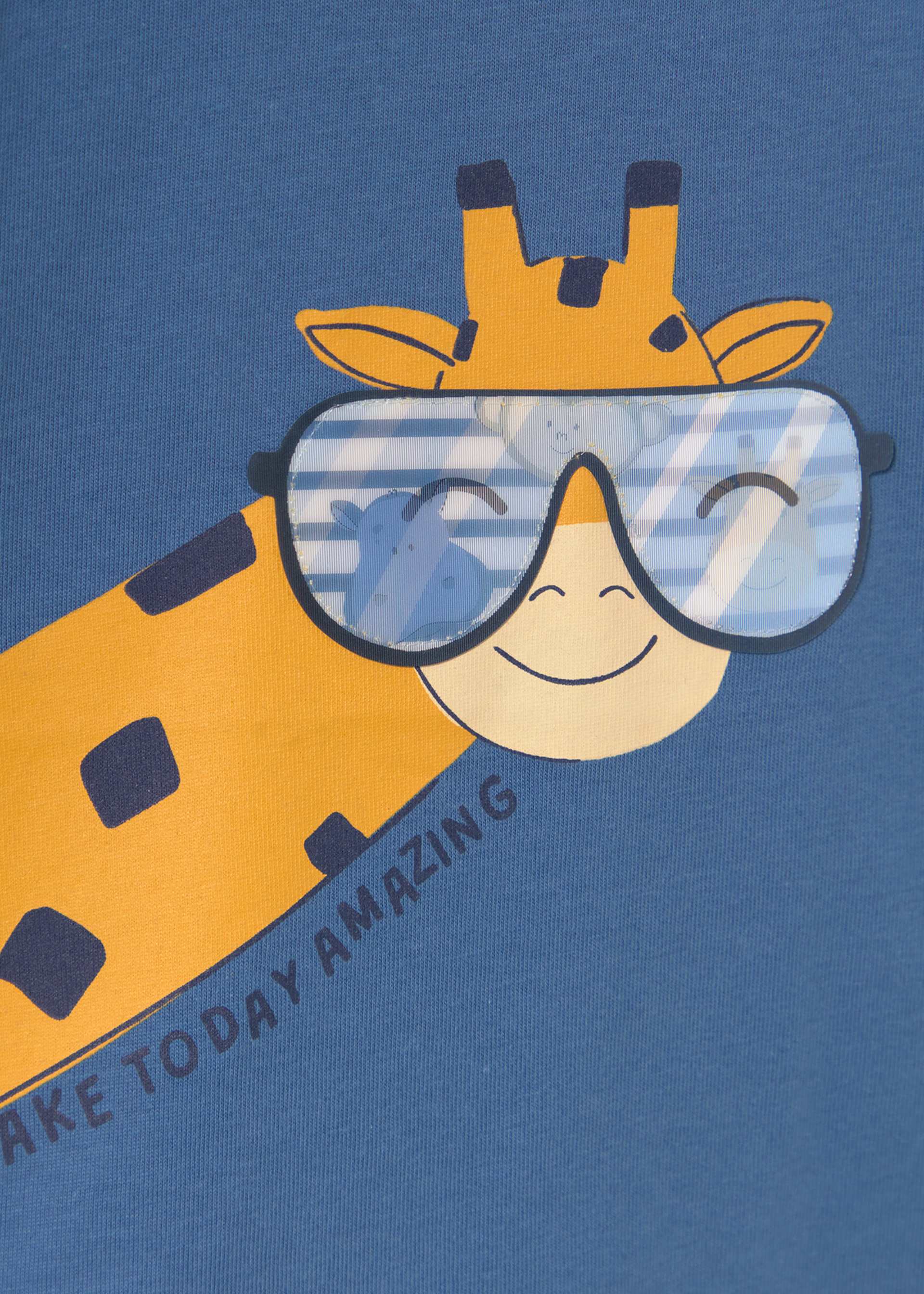 Tricou interactiv girafa bebe