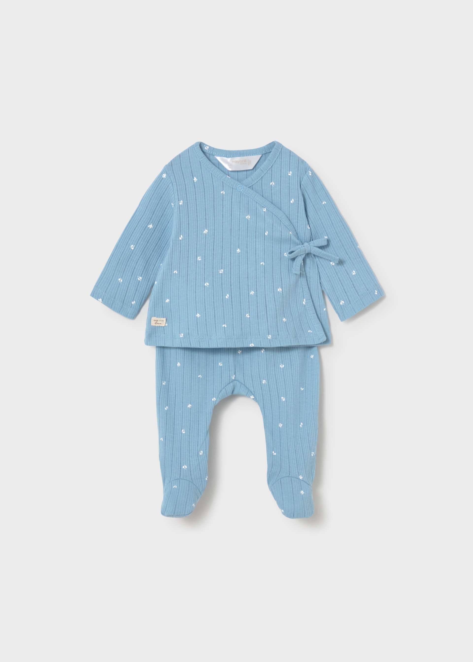 Newborn Girl Pants and Bow T-shirt Set