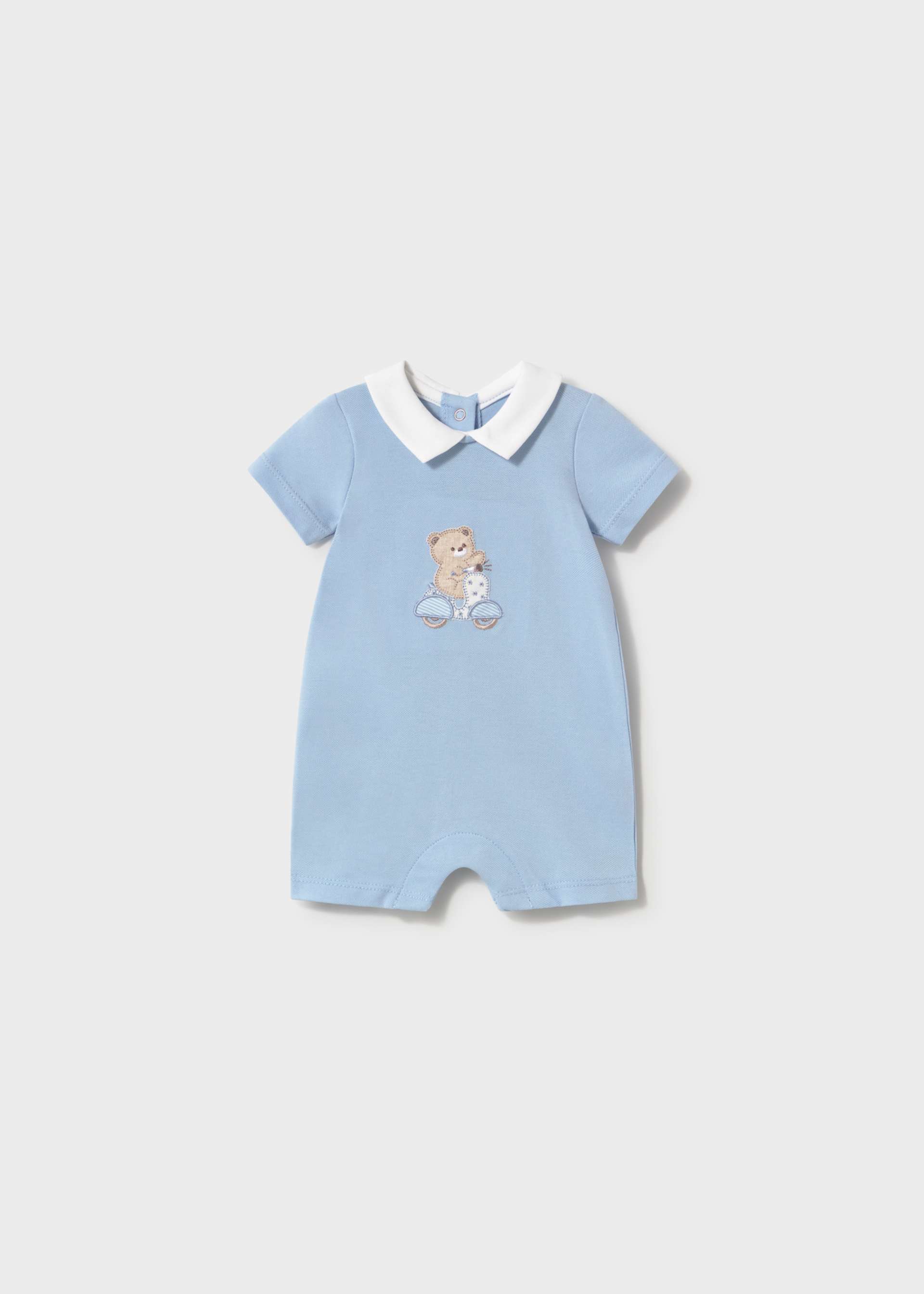 Pack 2 babygrows curtos gola bebé recém nascido