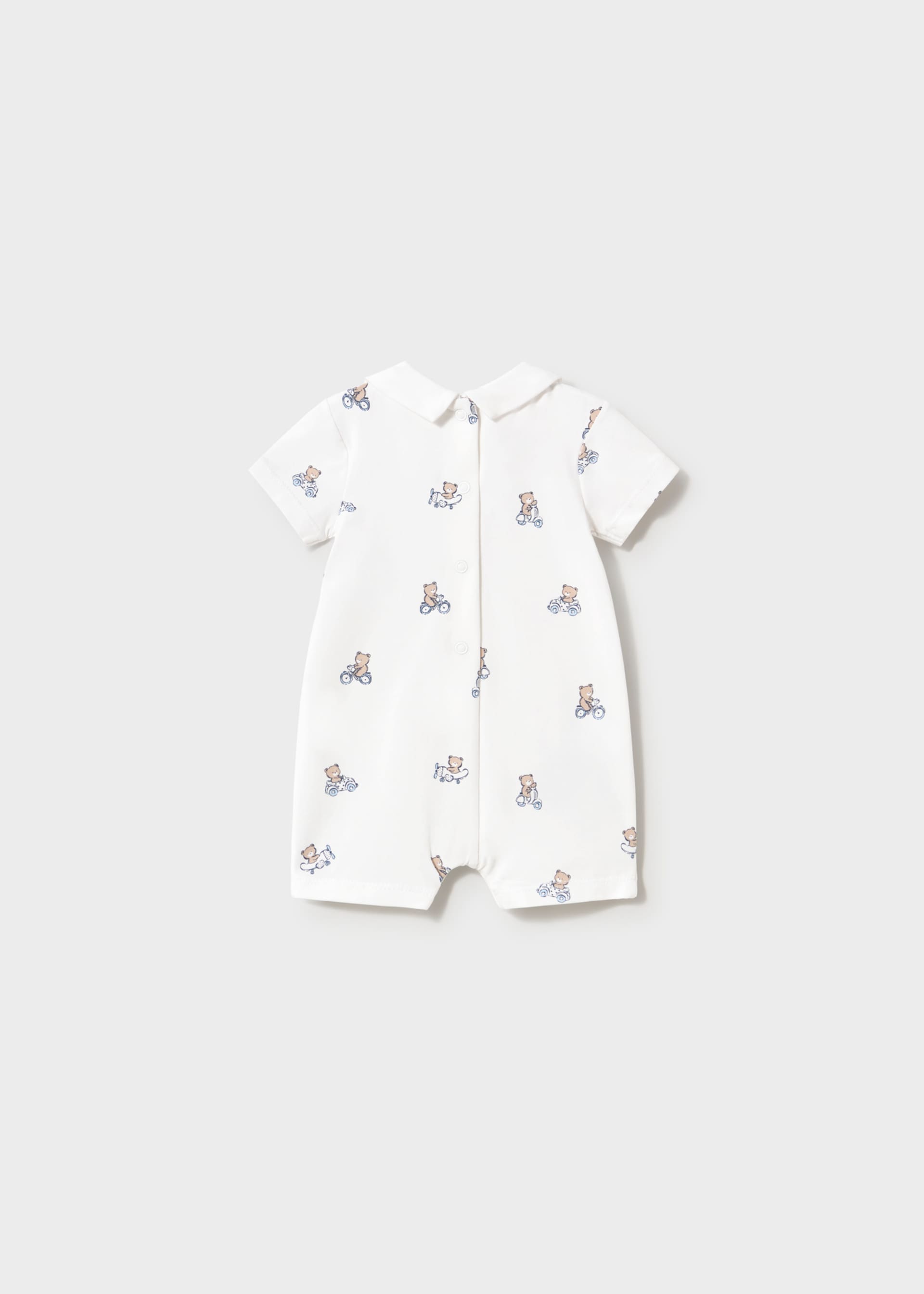 Pack 2 babygrows curtos gola bebé recém nascido