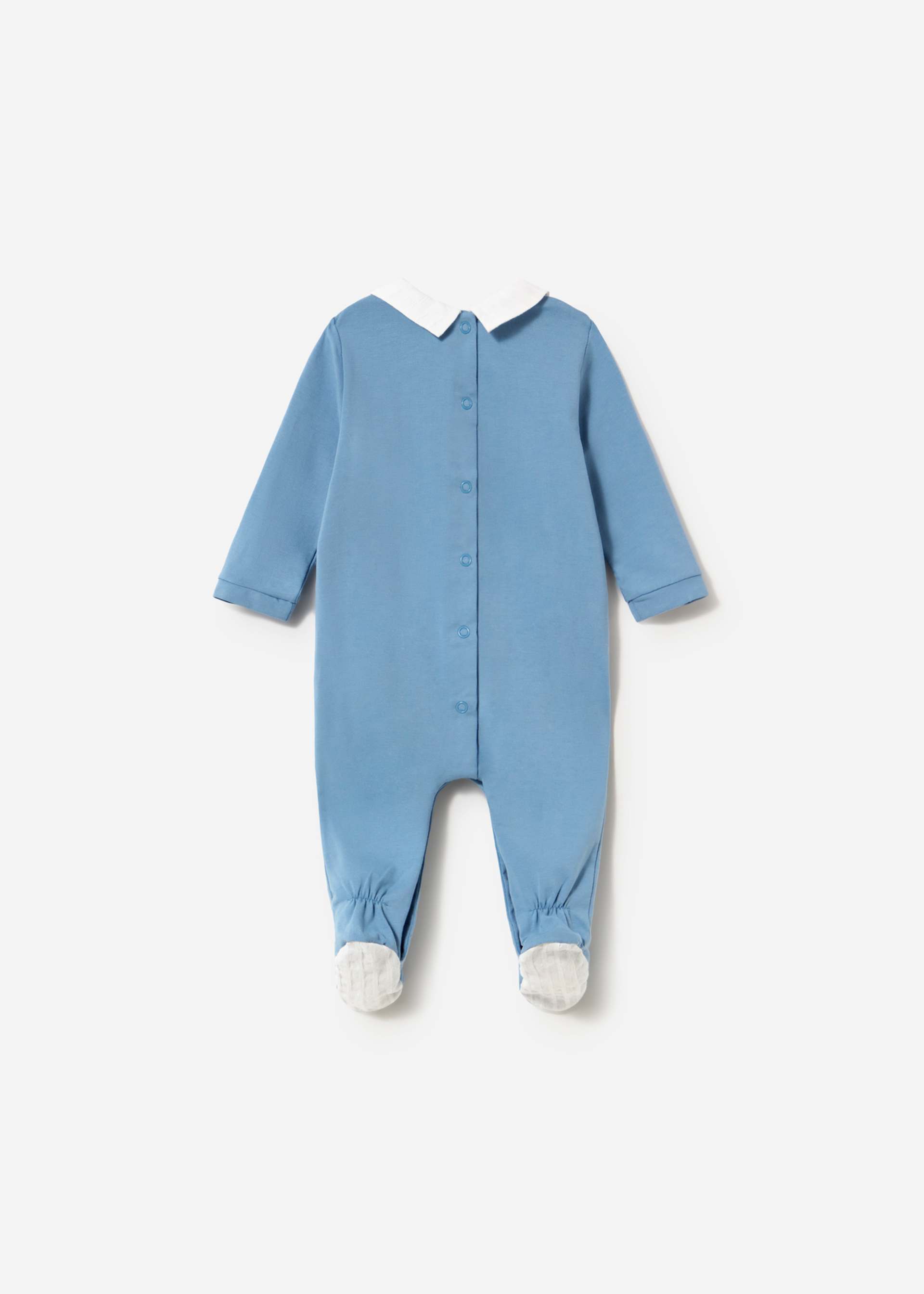 Pigiama lungo ricamato neonato