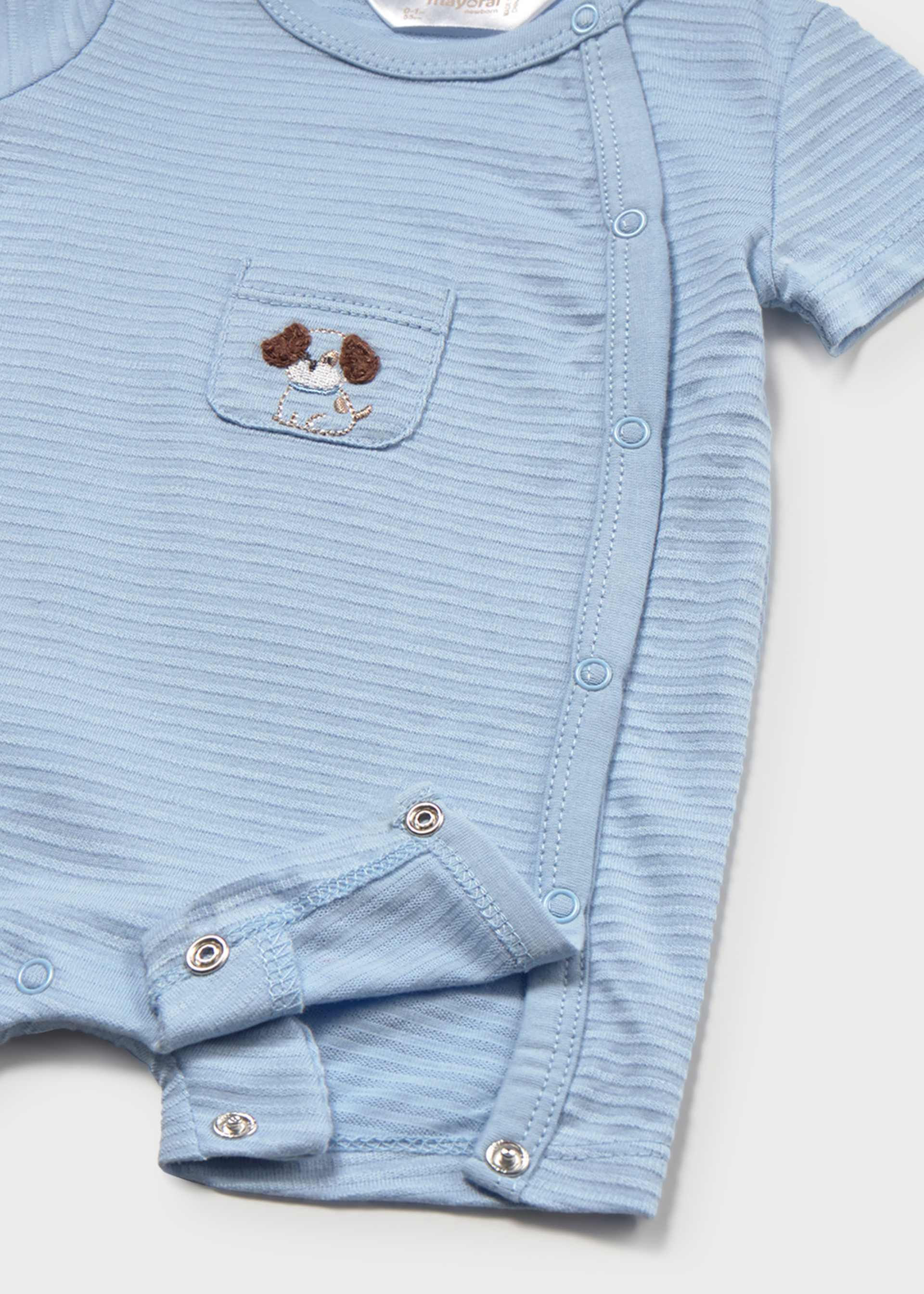 Lot 2 pyjamas courts nouveau-né