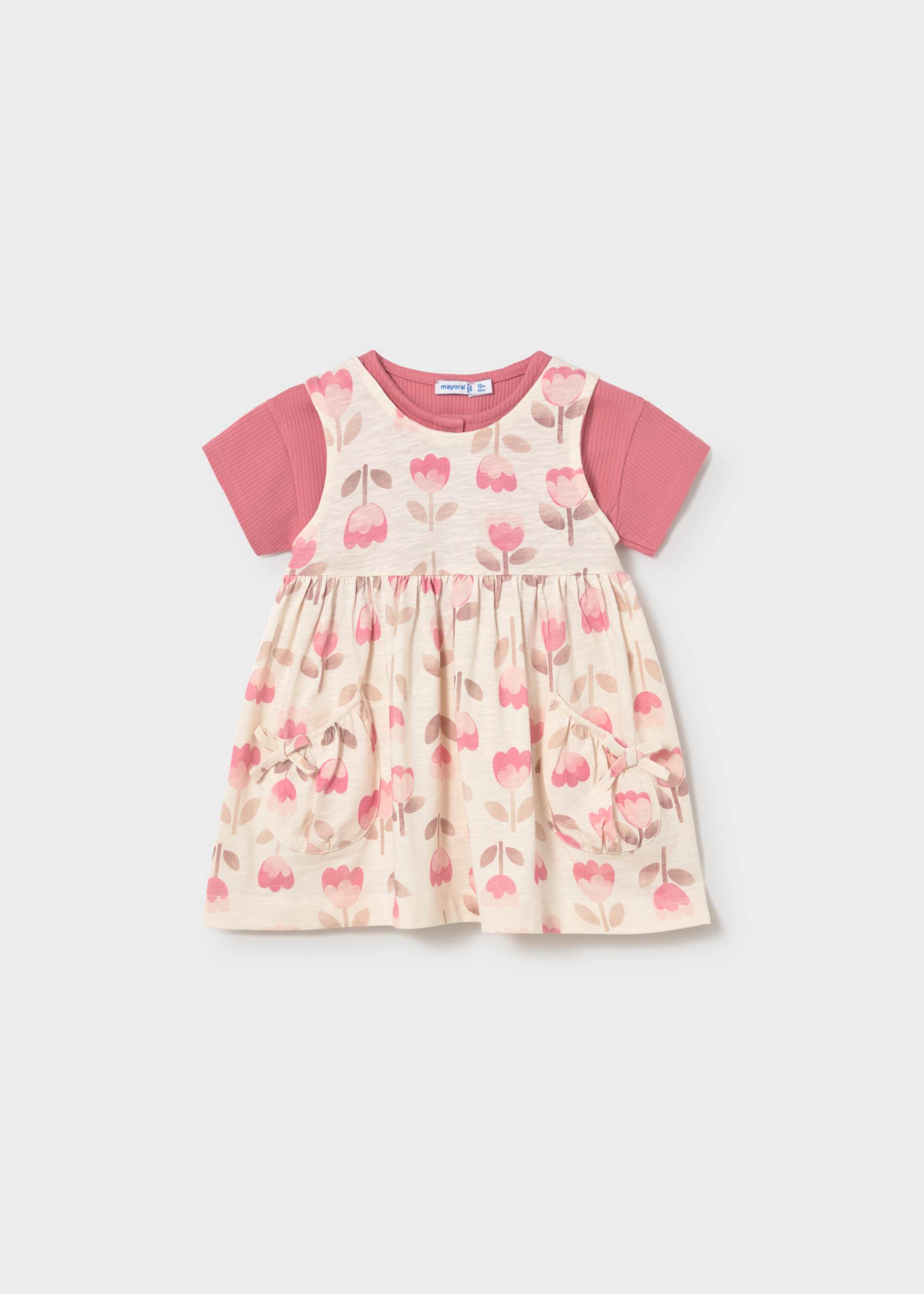Robe imprimée avec veste bébé
