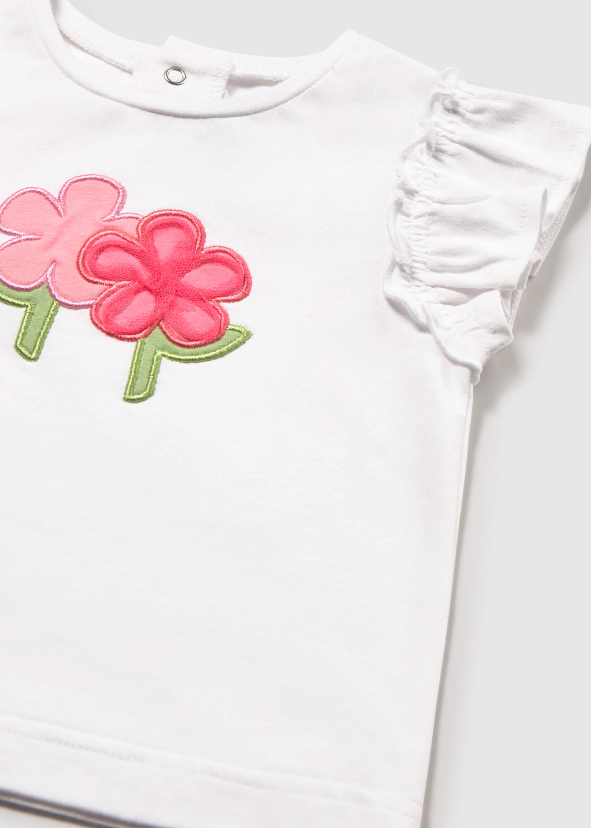 Maglietta fiori neonata