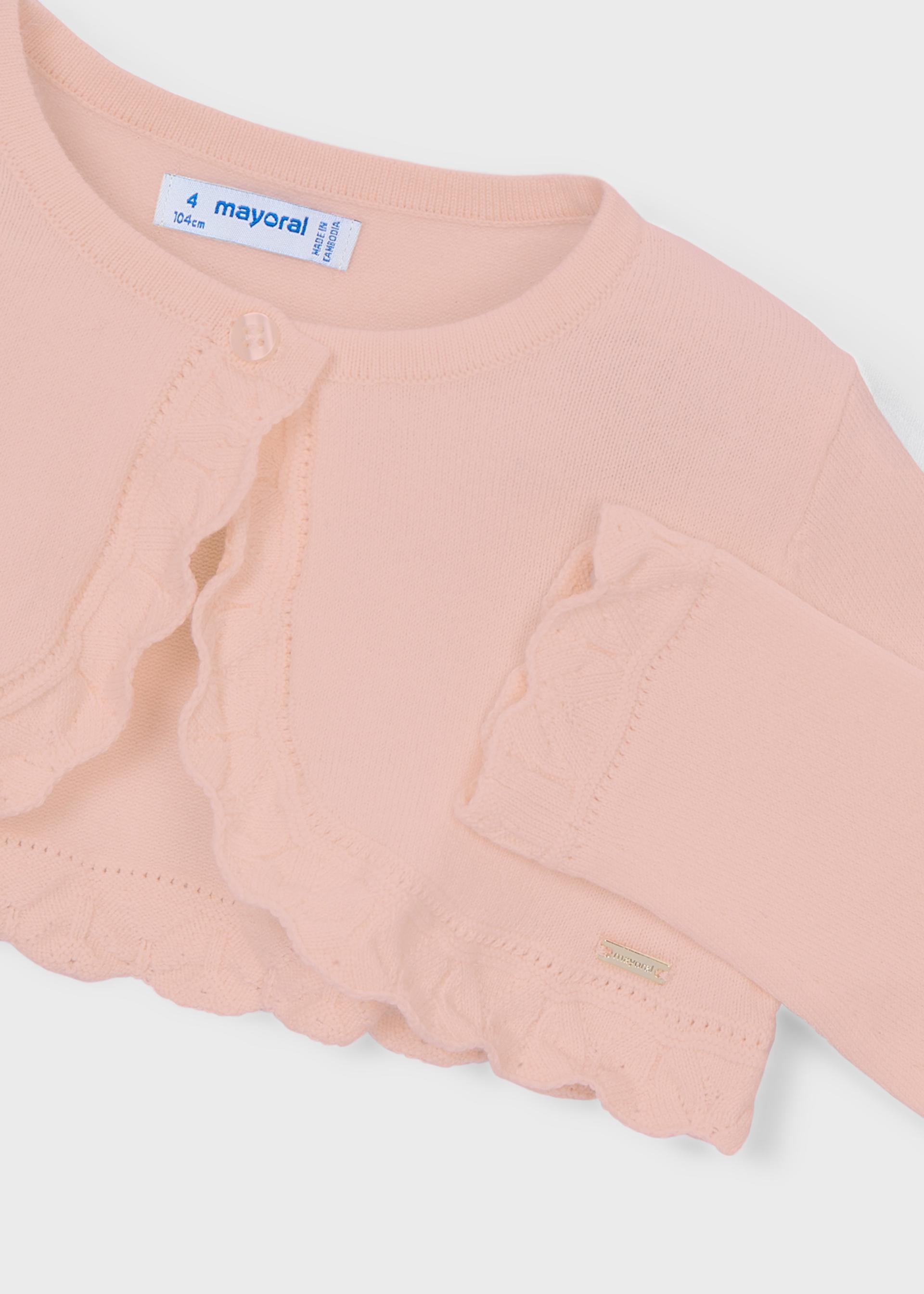 Bolero-Strickjacke basic Mädchen