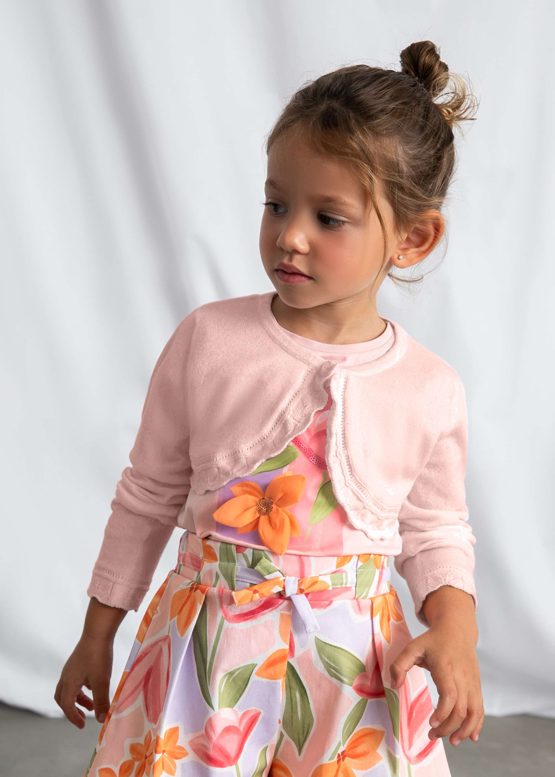 Girl Knit Crop Cardigan