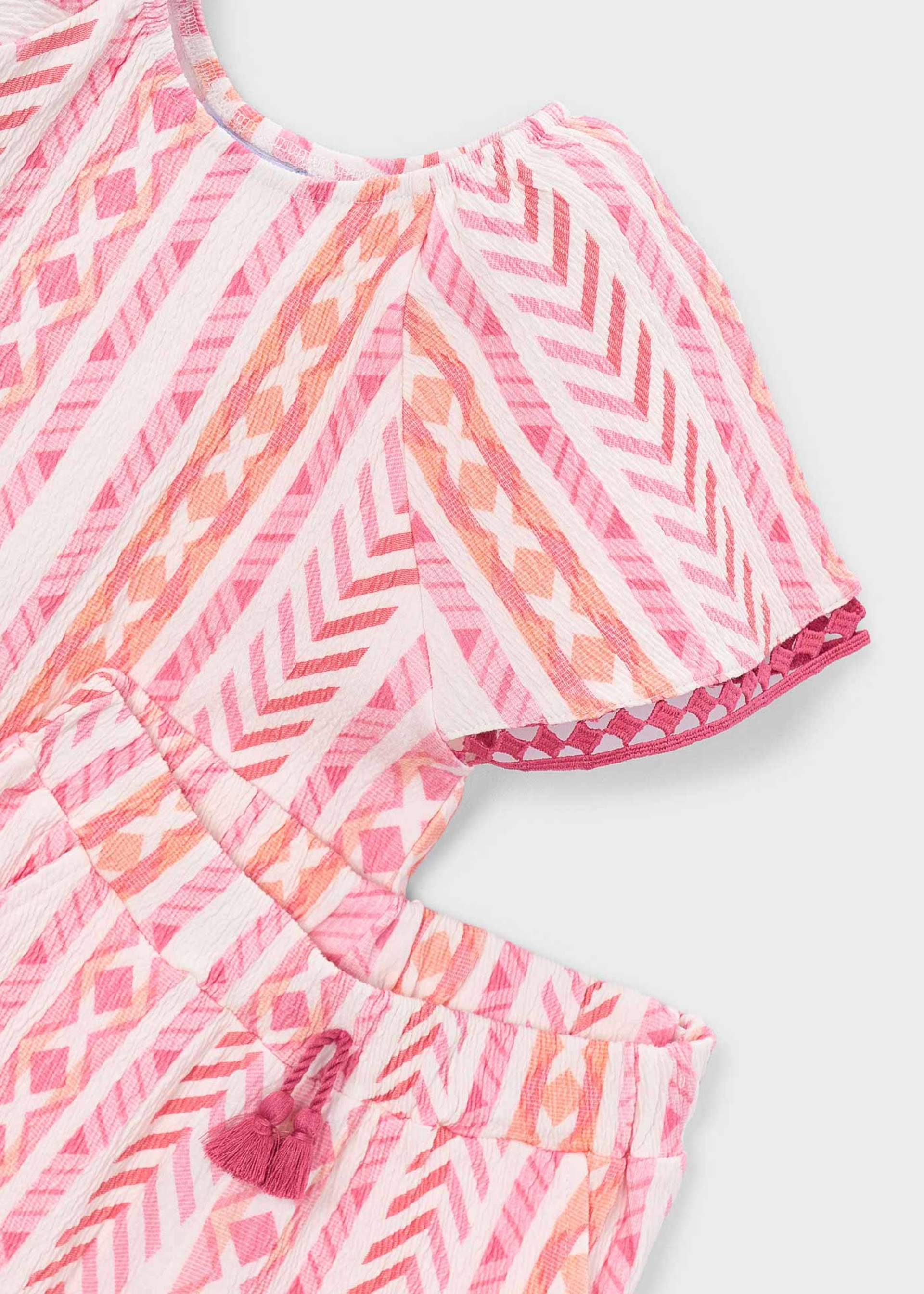 Conjunto pantalón y playera estampada niña