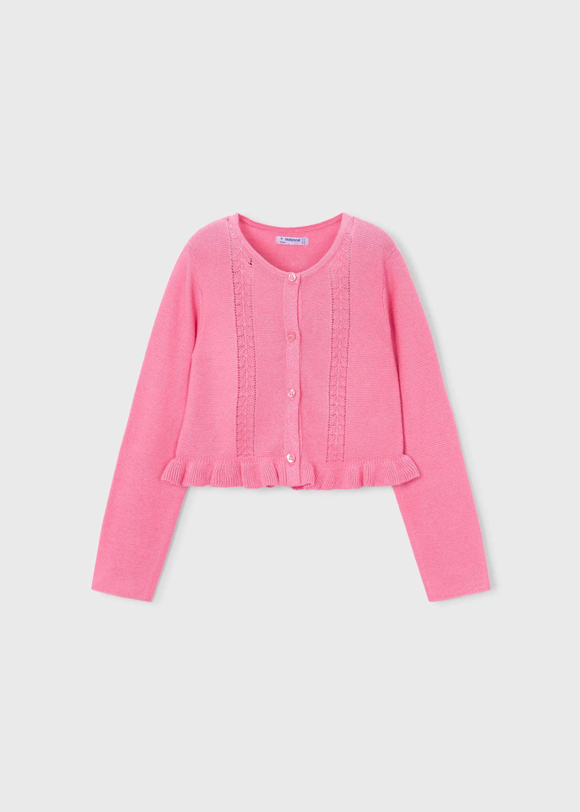 Cardigan tricoté fille