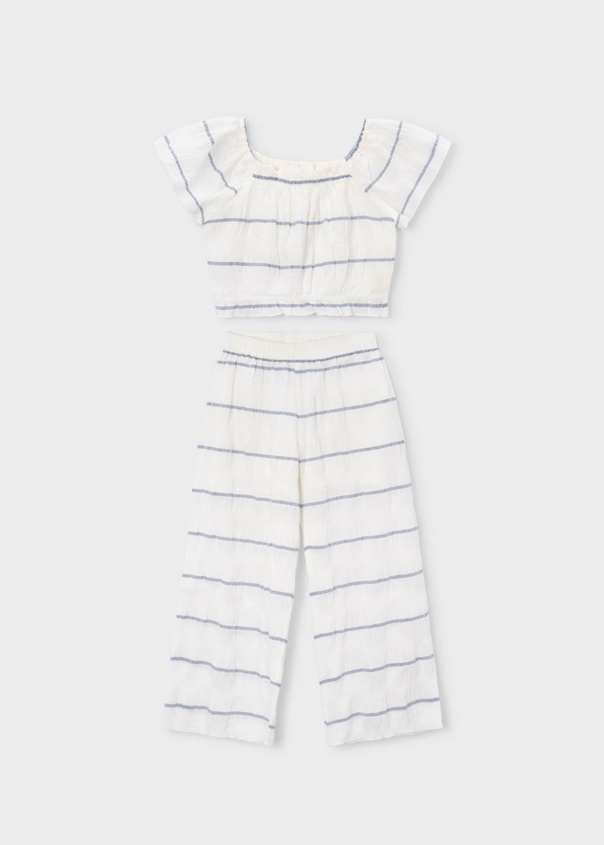 Girl Striped Pants and Top Set