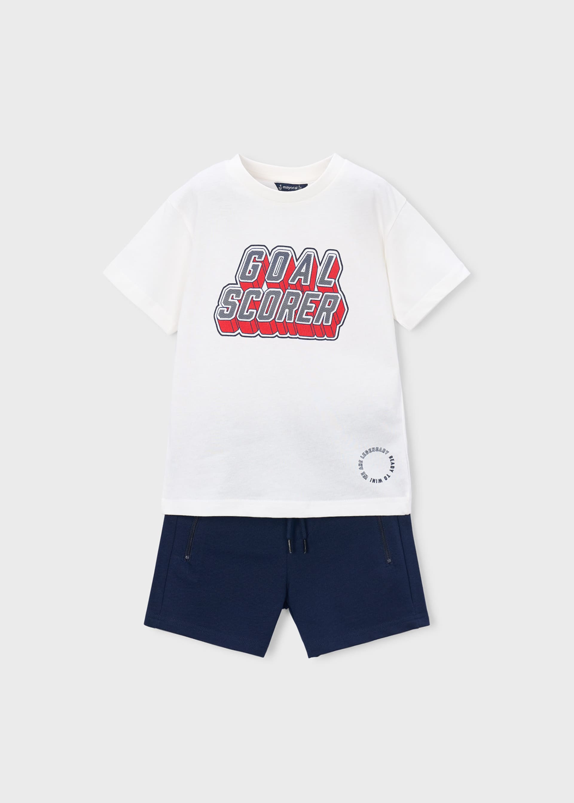Conjunto pantalón y camiseta letras niño