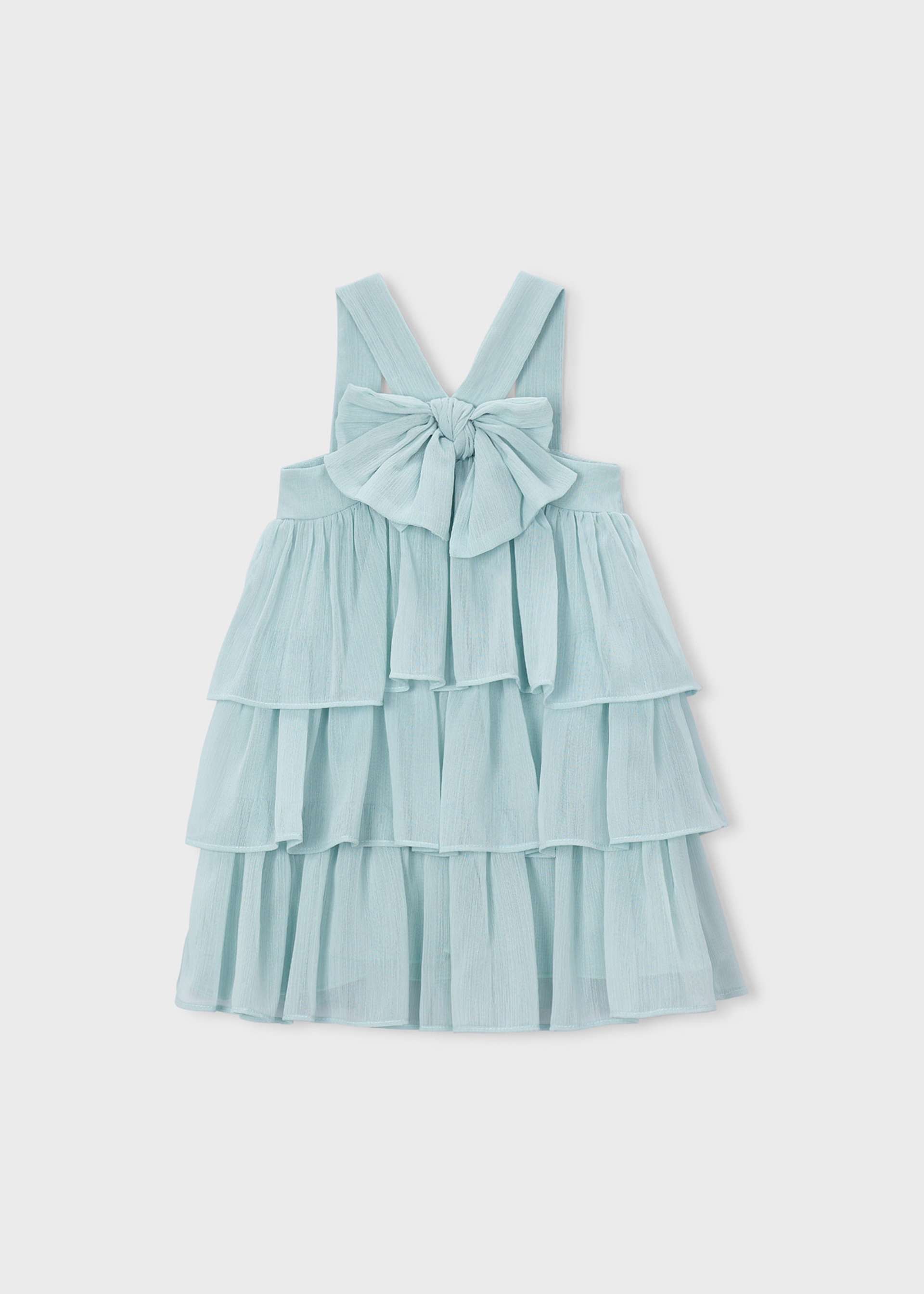 Vestito bambula volant bambina