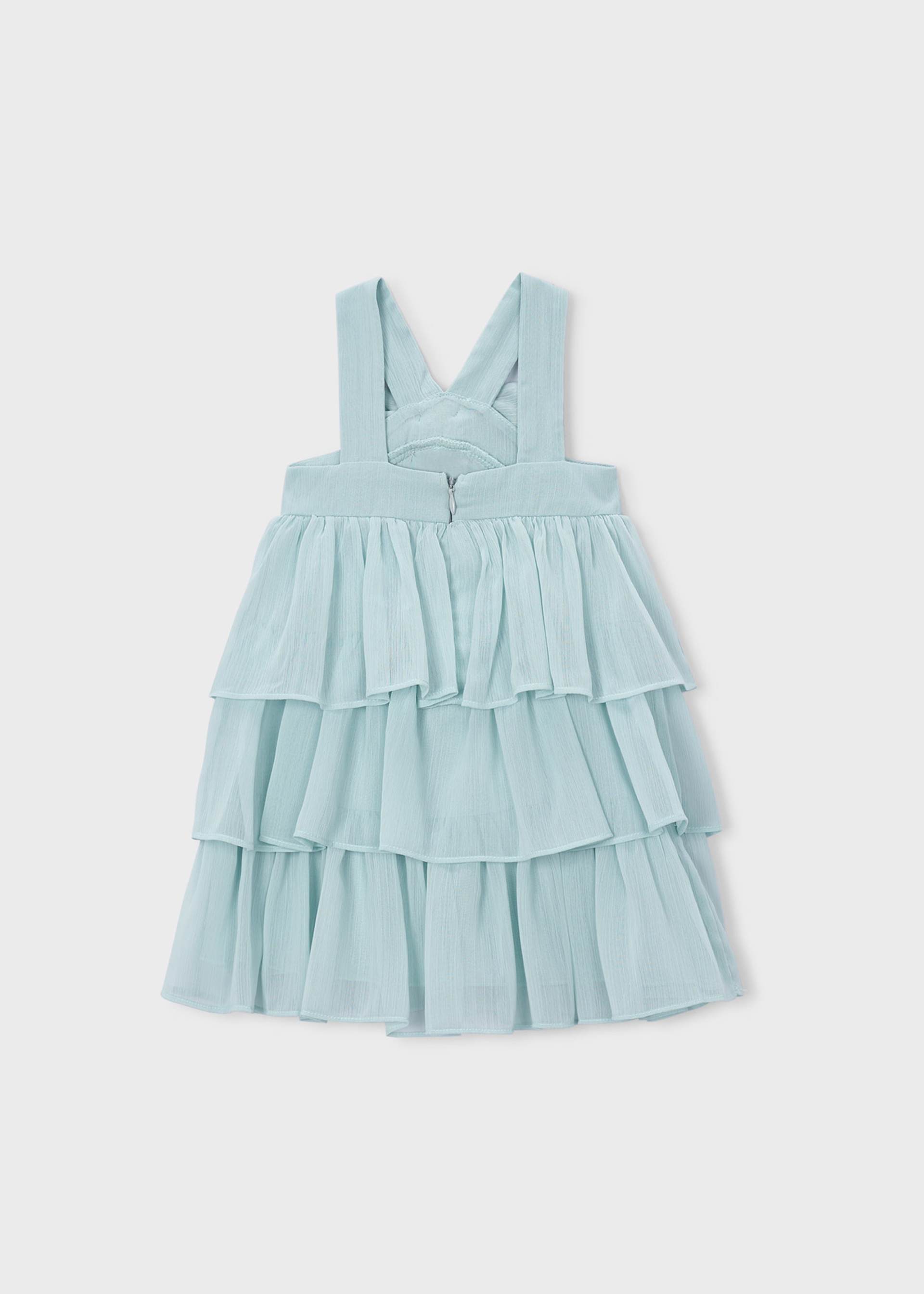 Vestido bambula volantes niña