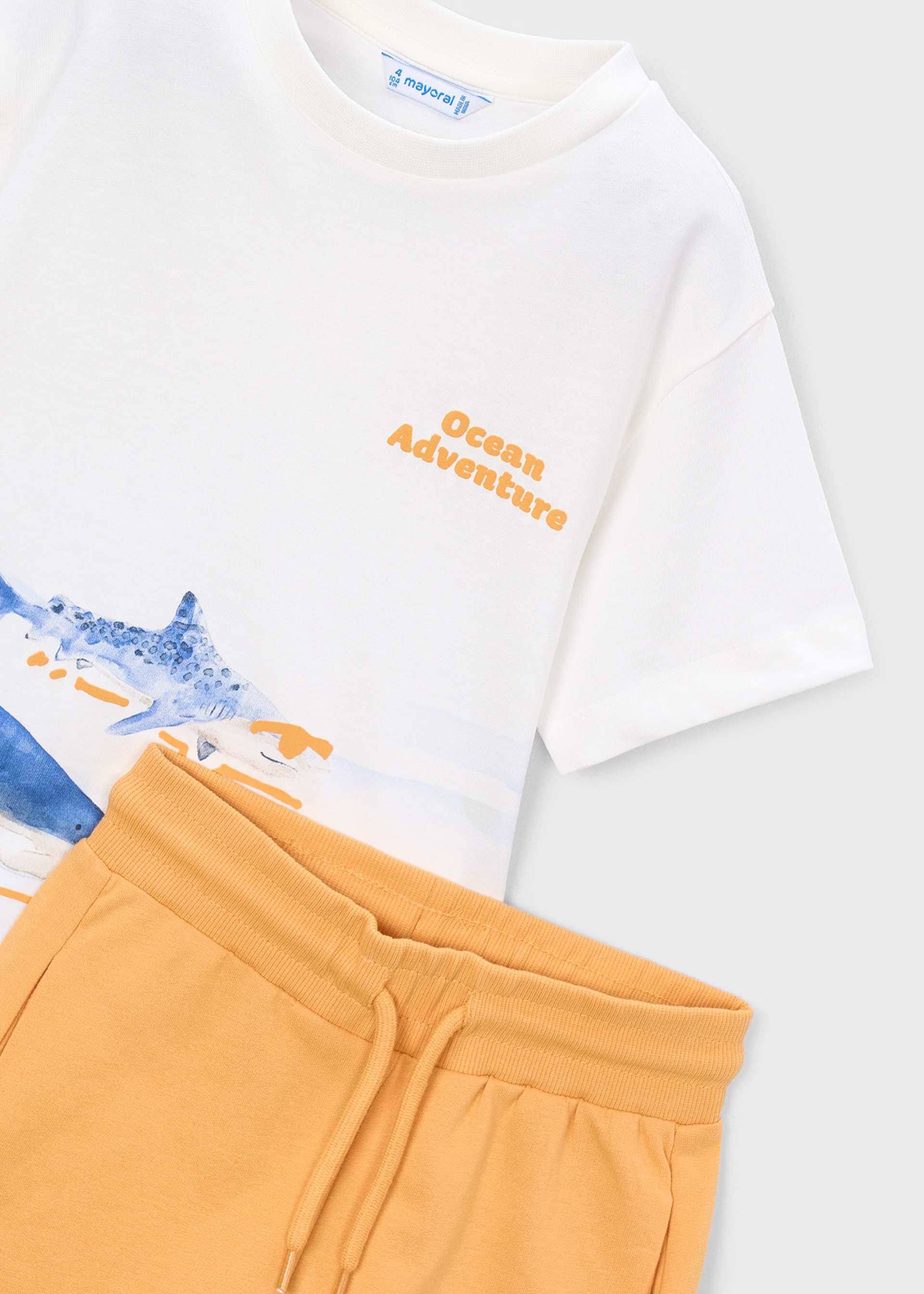 Conjunto pantalón y camiseta tiburones niño