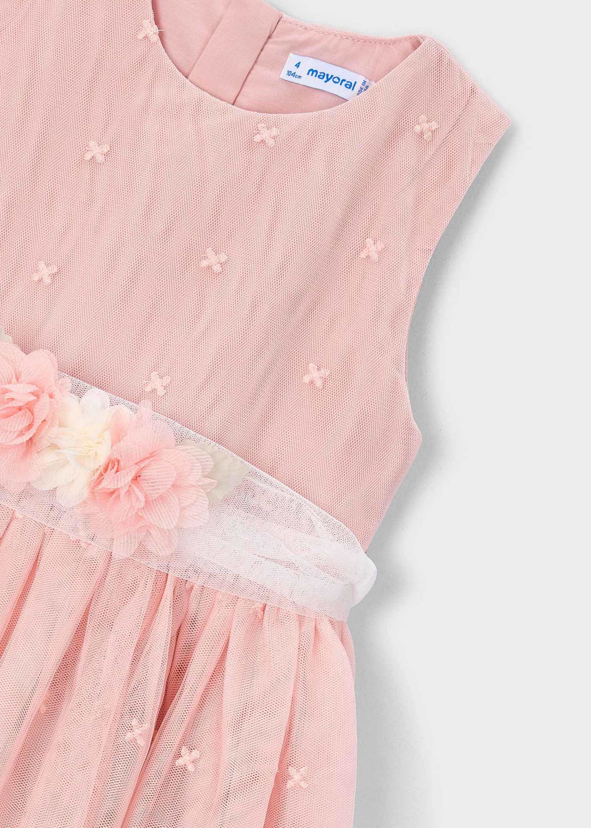 Robe cérémonie en tulle brodé fille