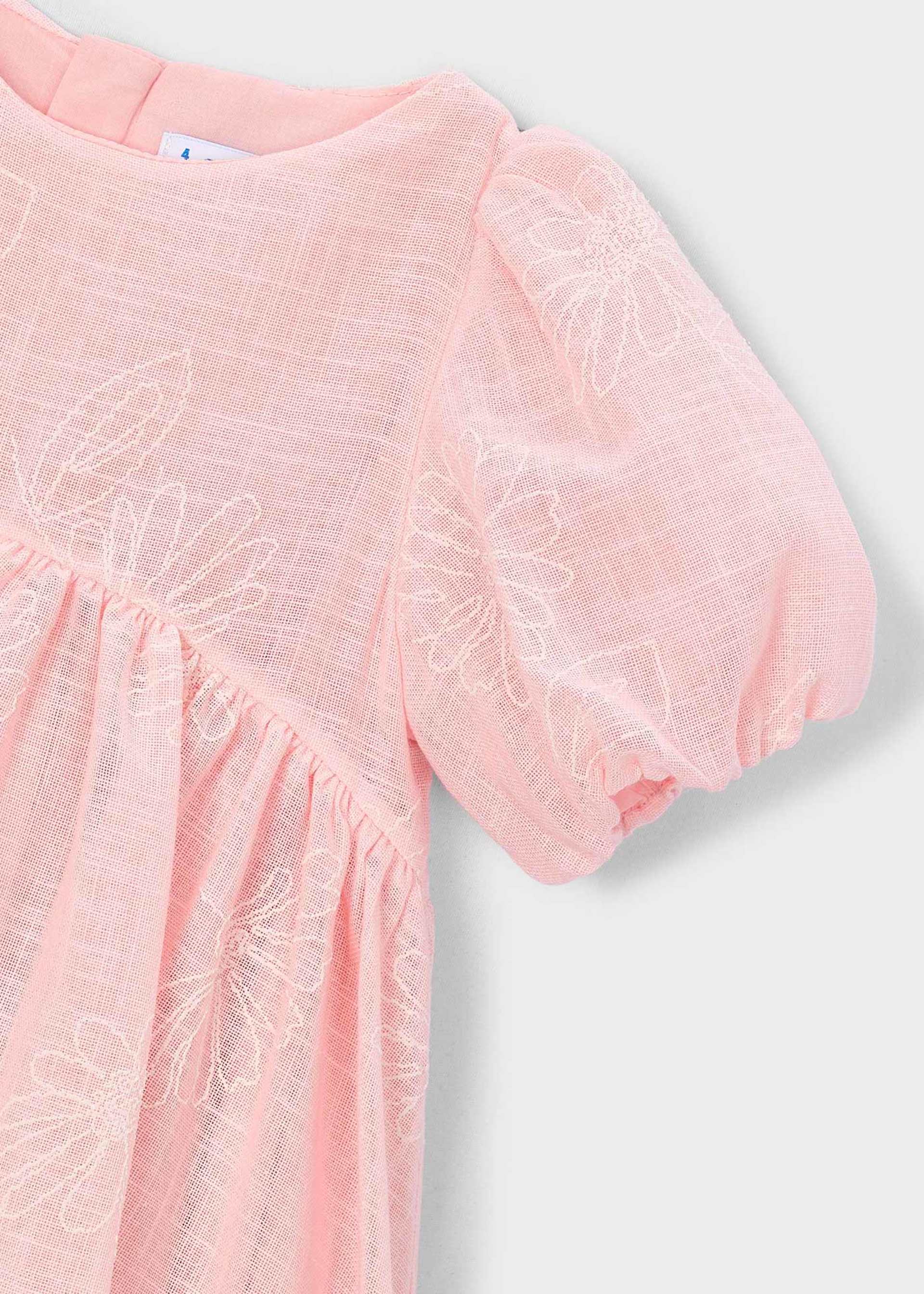 Girl's puff sleeve dress