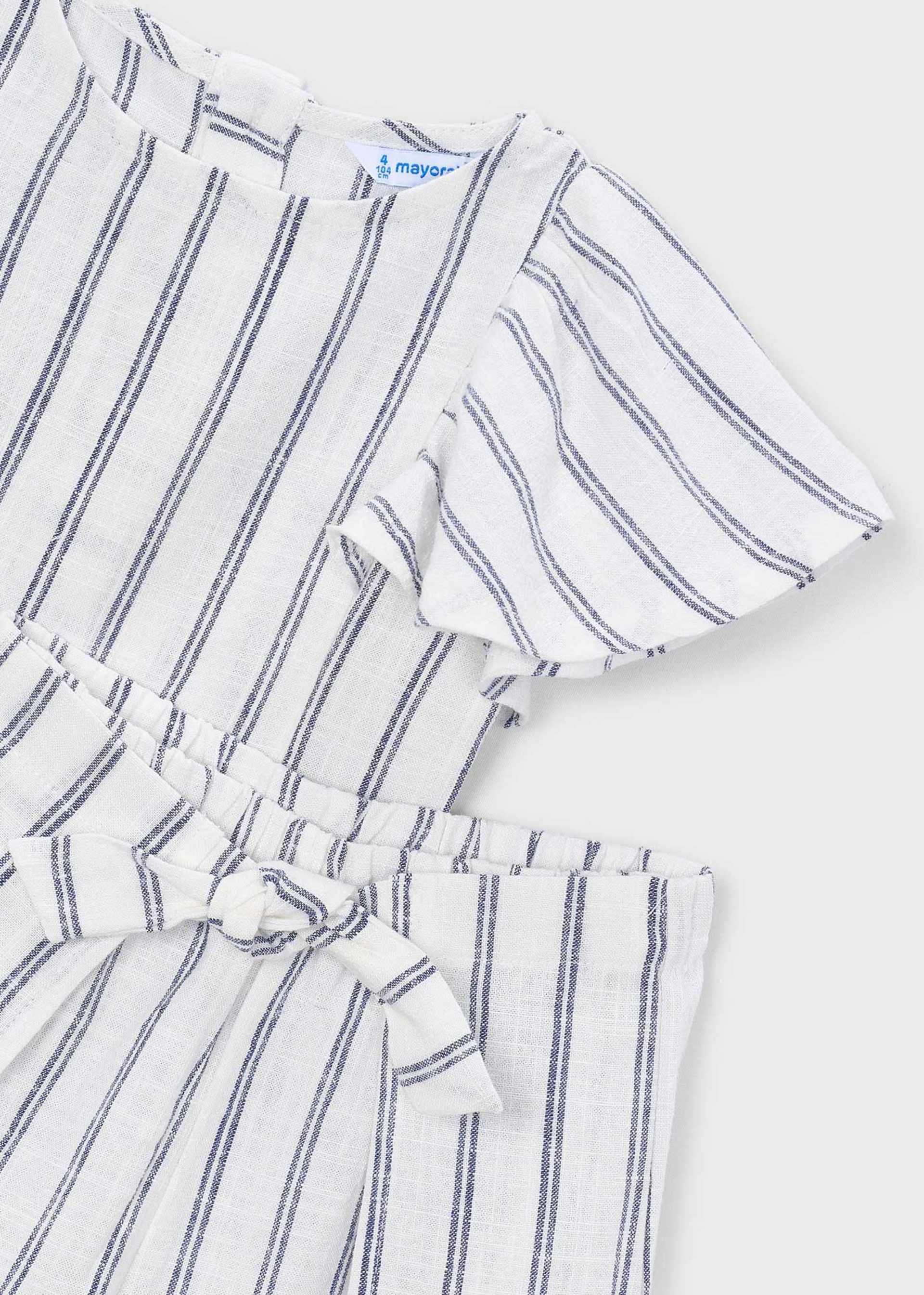 Set Rock mit Bluse gestreift Mädchen