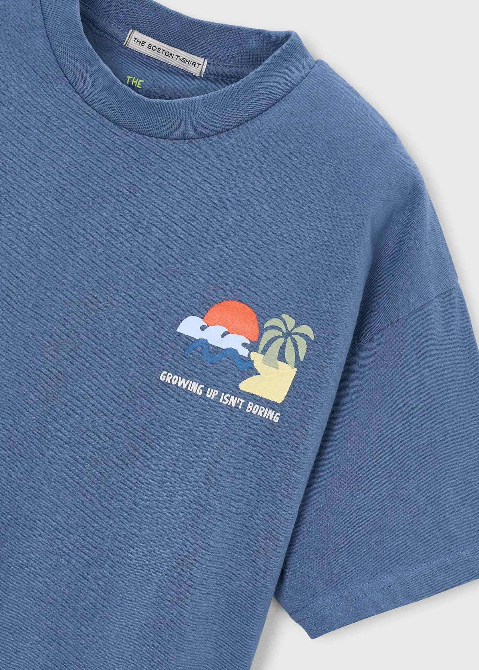 T-shirt com ilustração Boston Kids