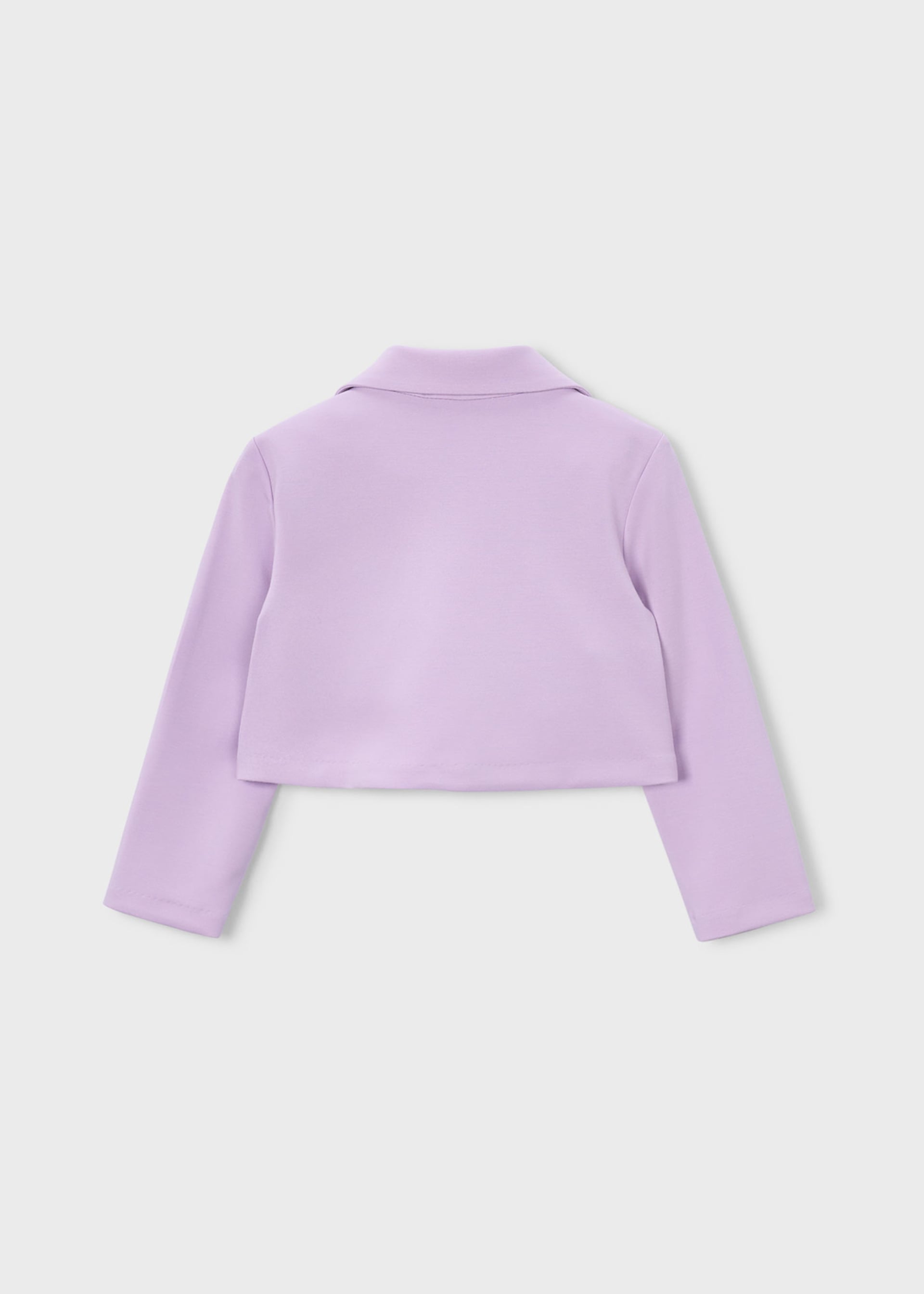 Veste en maille point de rome fille