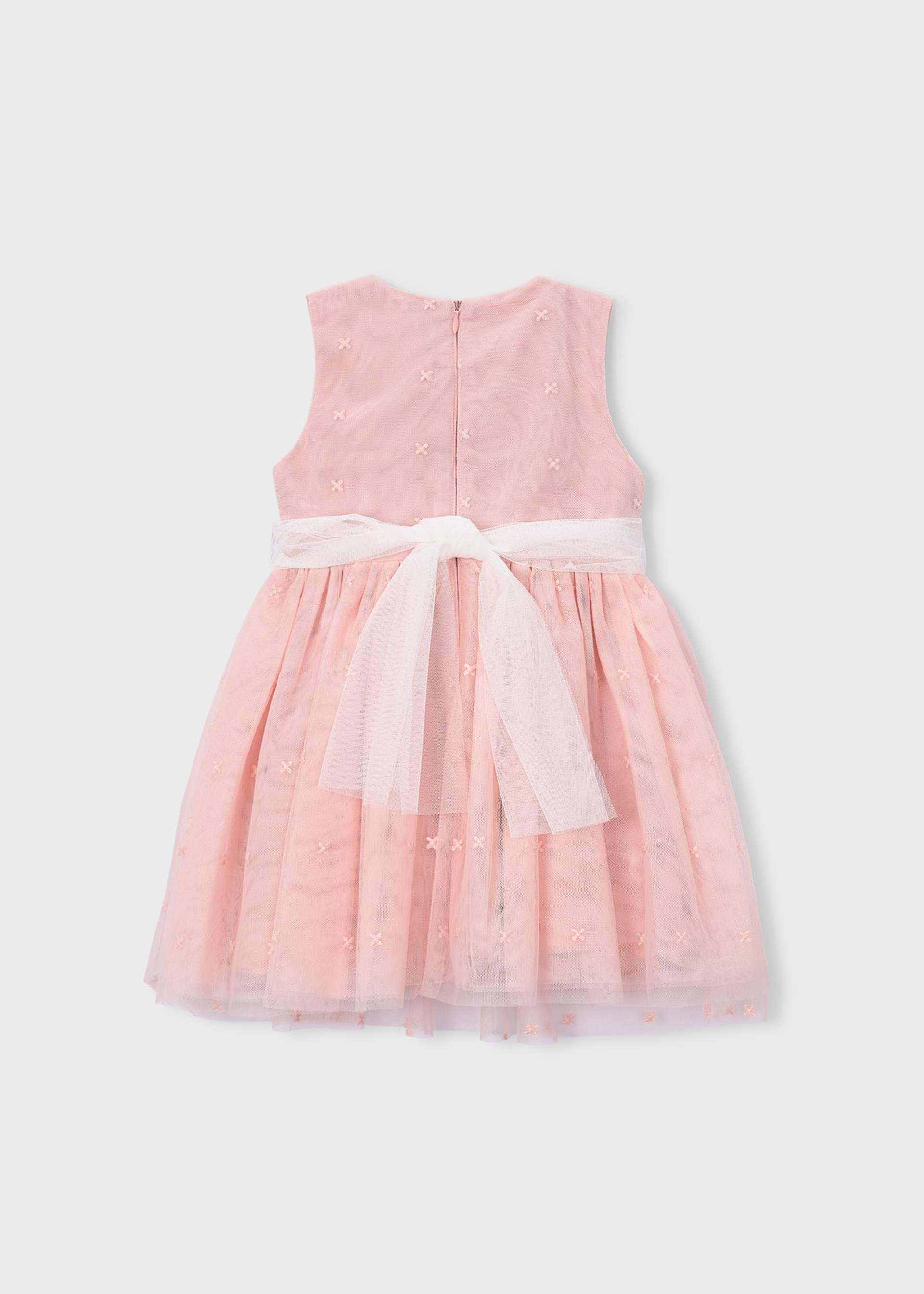 Embroidered formal tulle dress girl