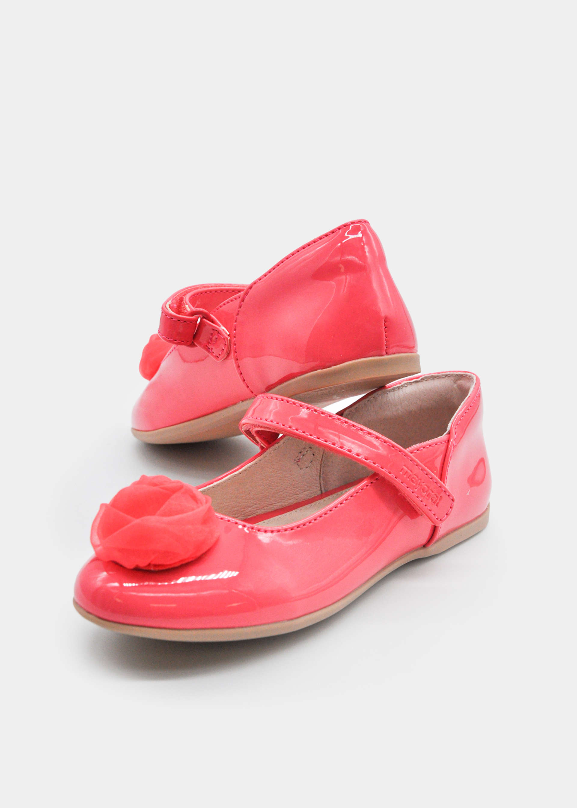 Lackleder-Spangenschuhe Blume Mädchen