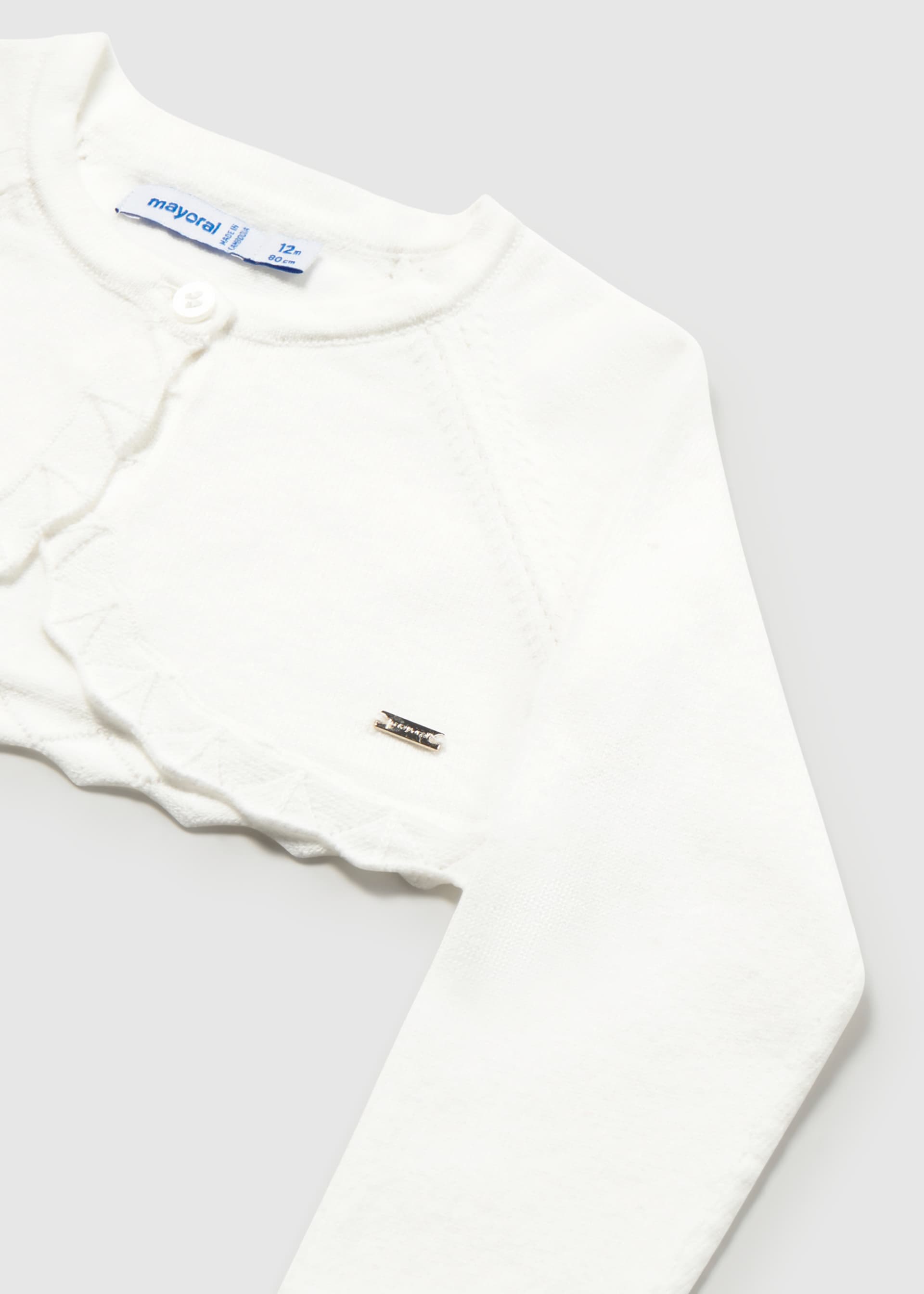 Cardigan boléro tricot basique bébé