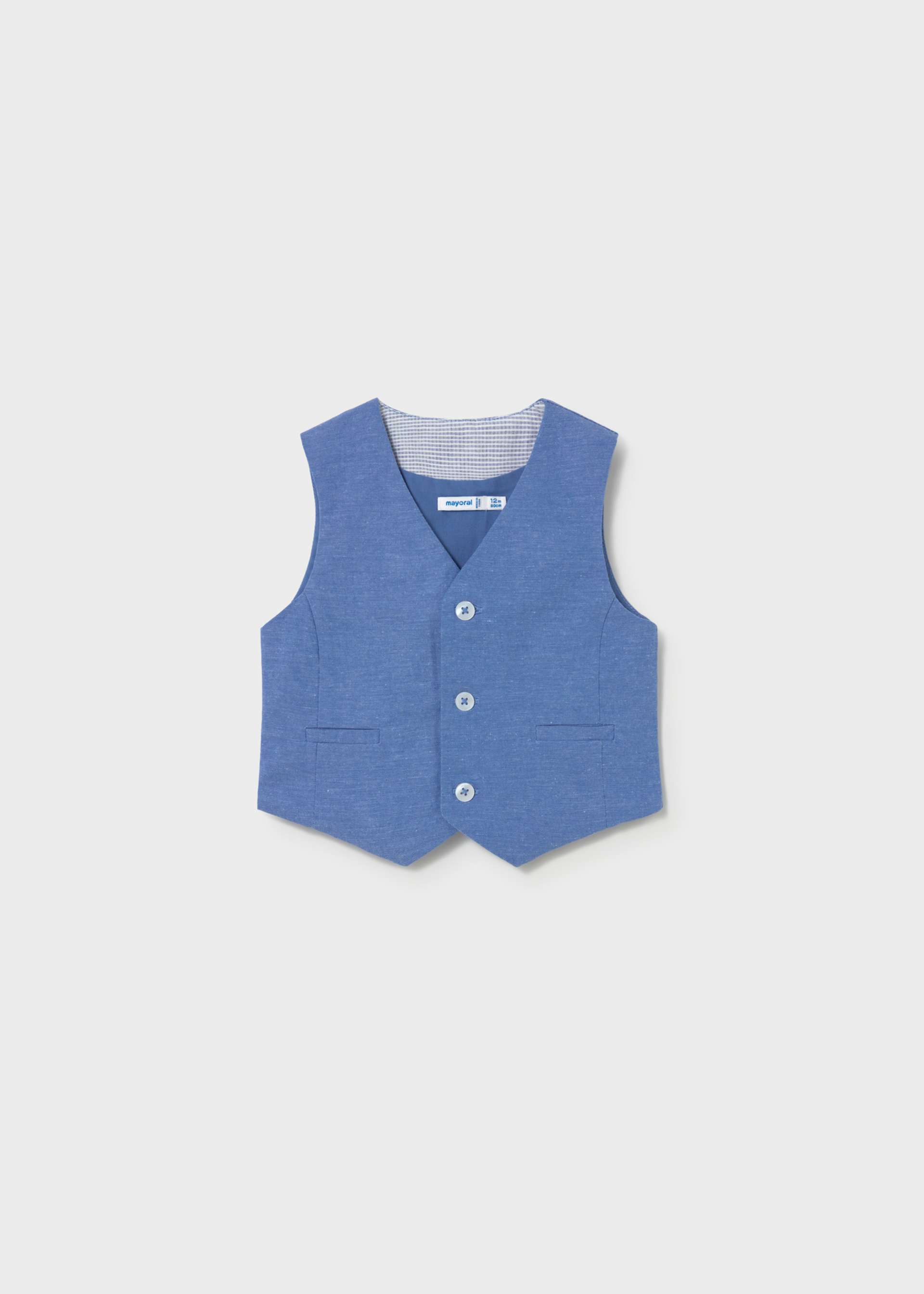 Baby linen waistcoat