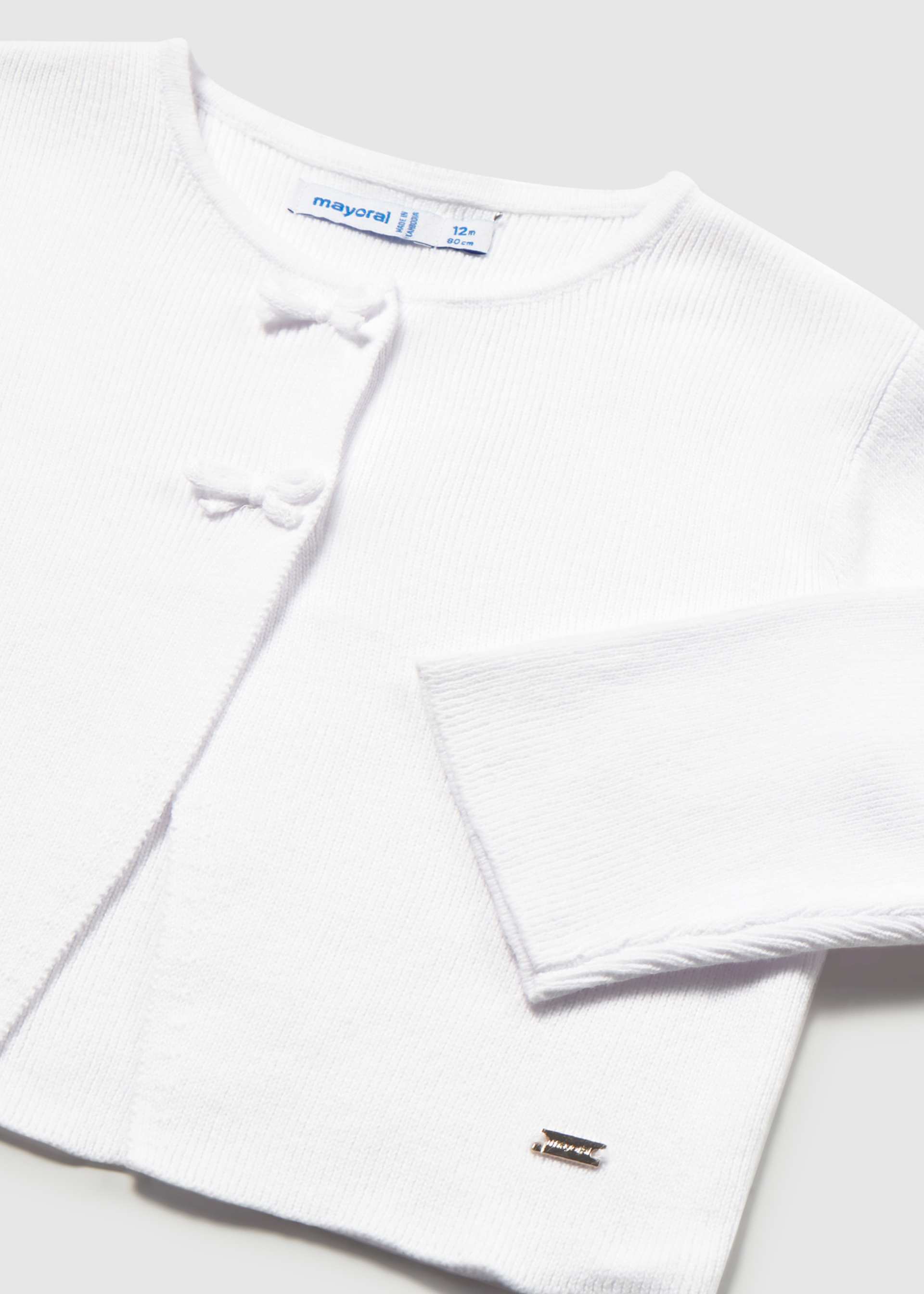 Cardigan baby with bows