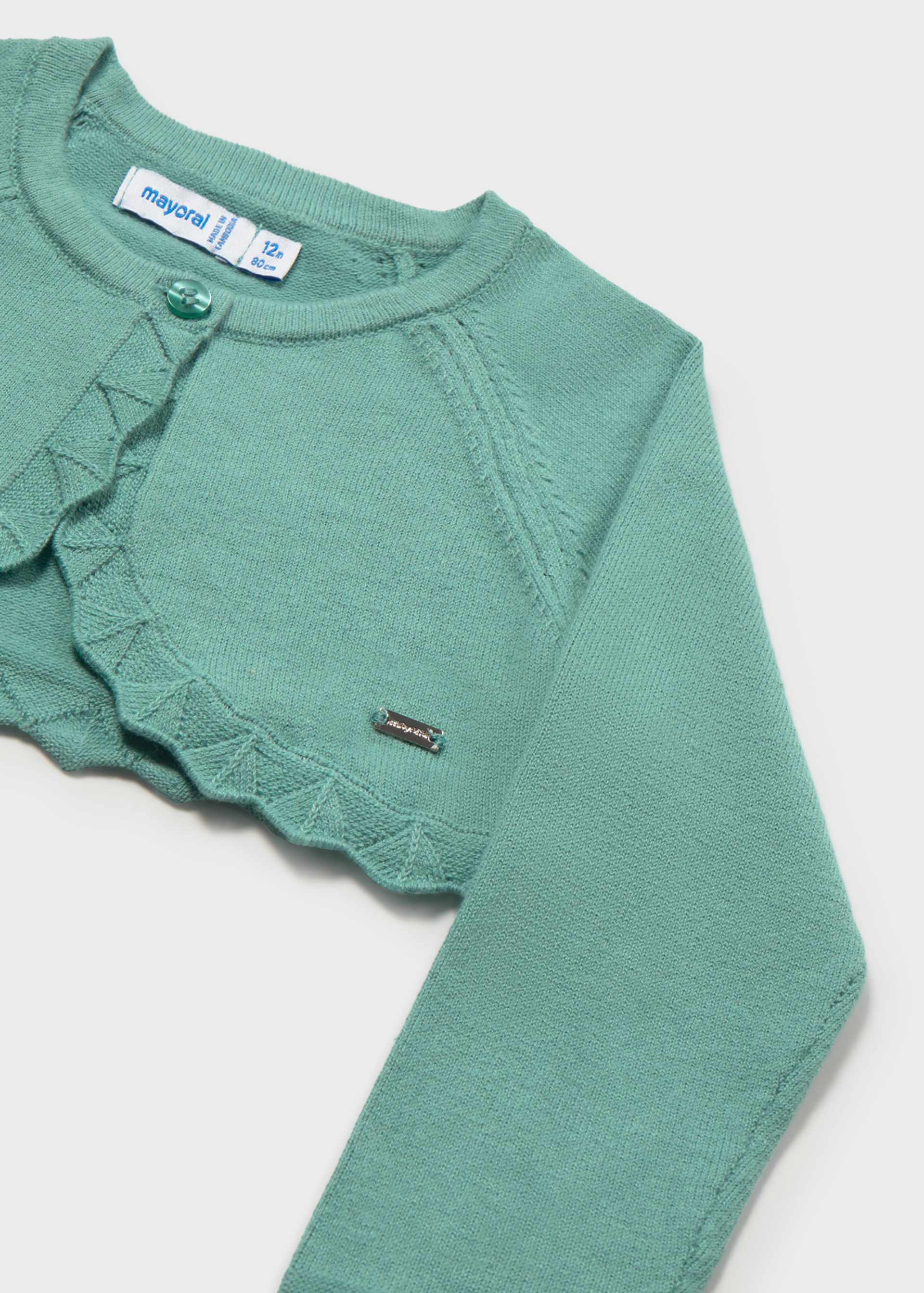 Baby basic bolero knitted cardigan