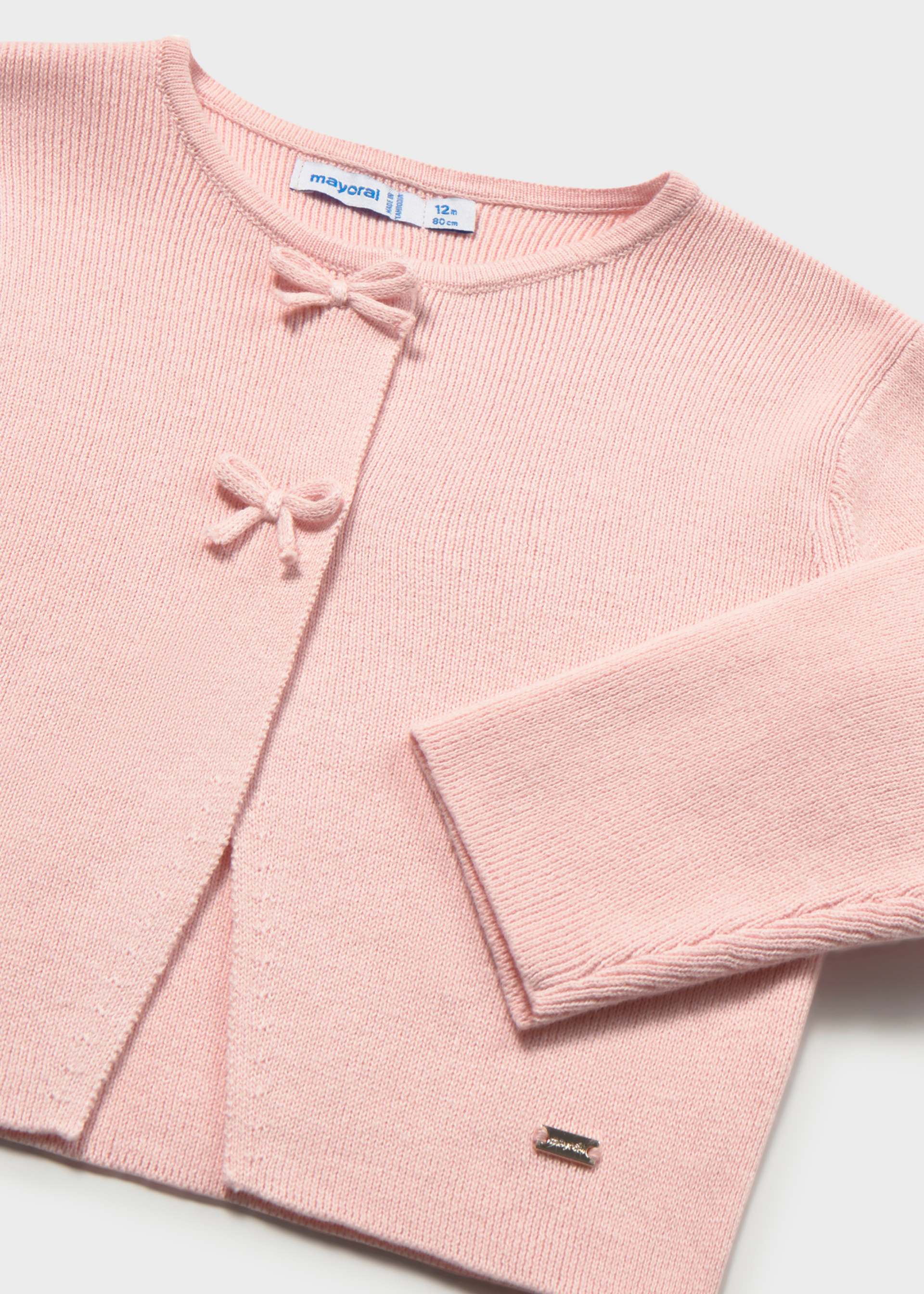 Cardigan baby with bows