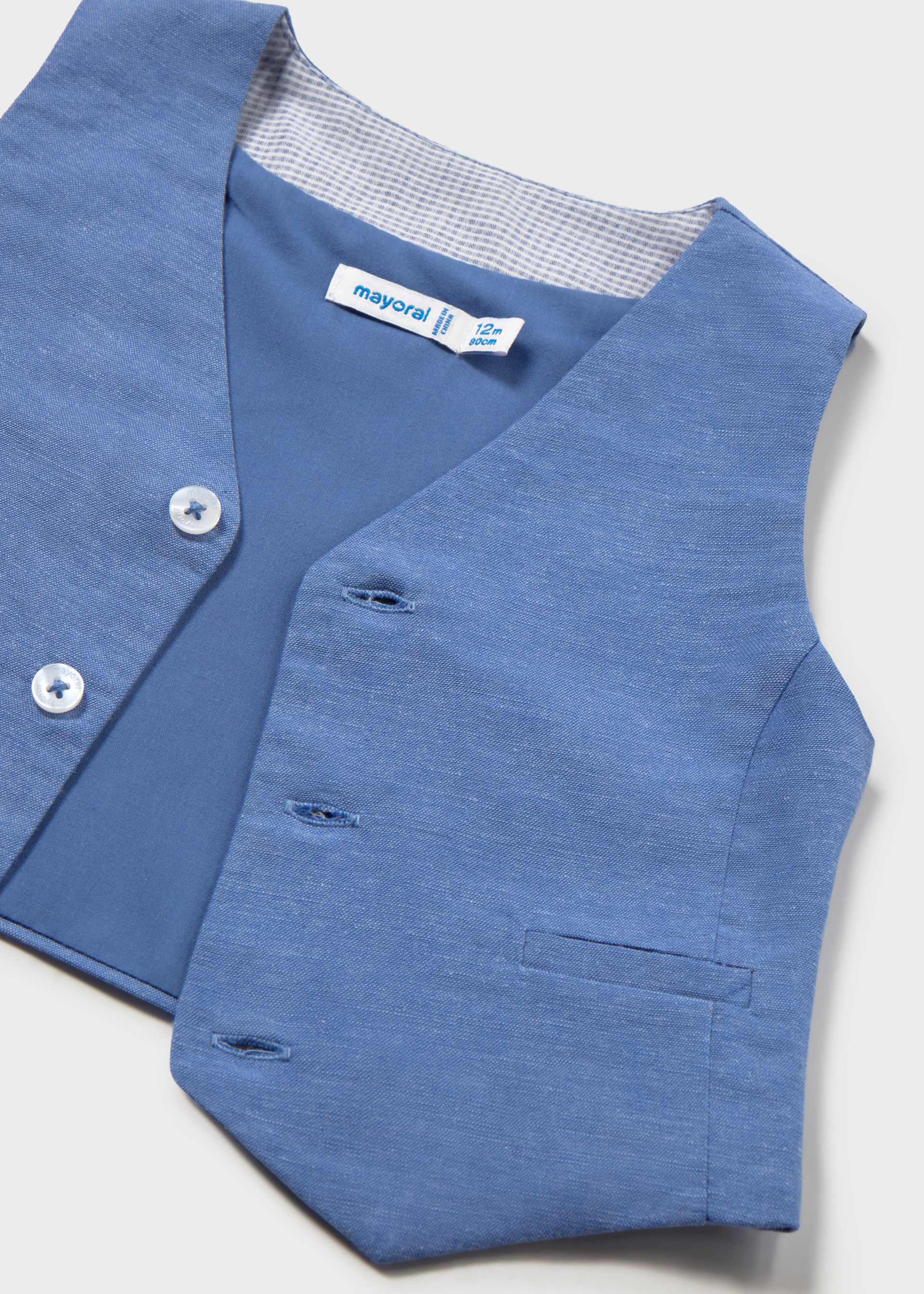 Gilet avec lin bébé