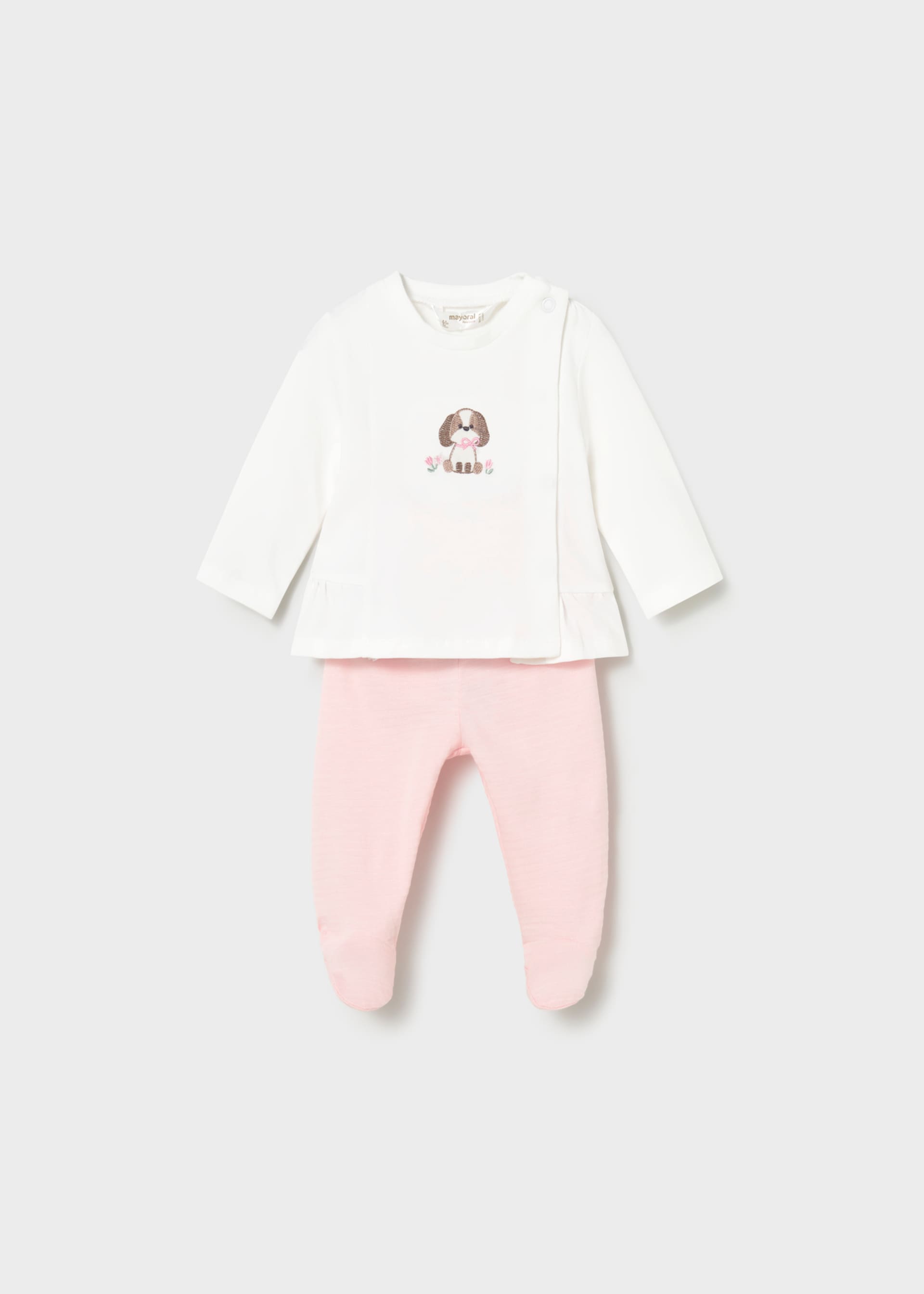 Newborn Girl Pants and T-shirt Set