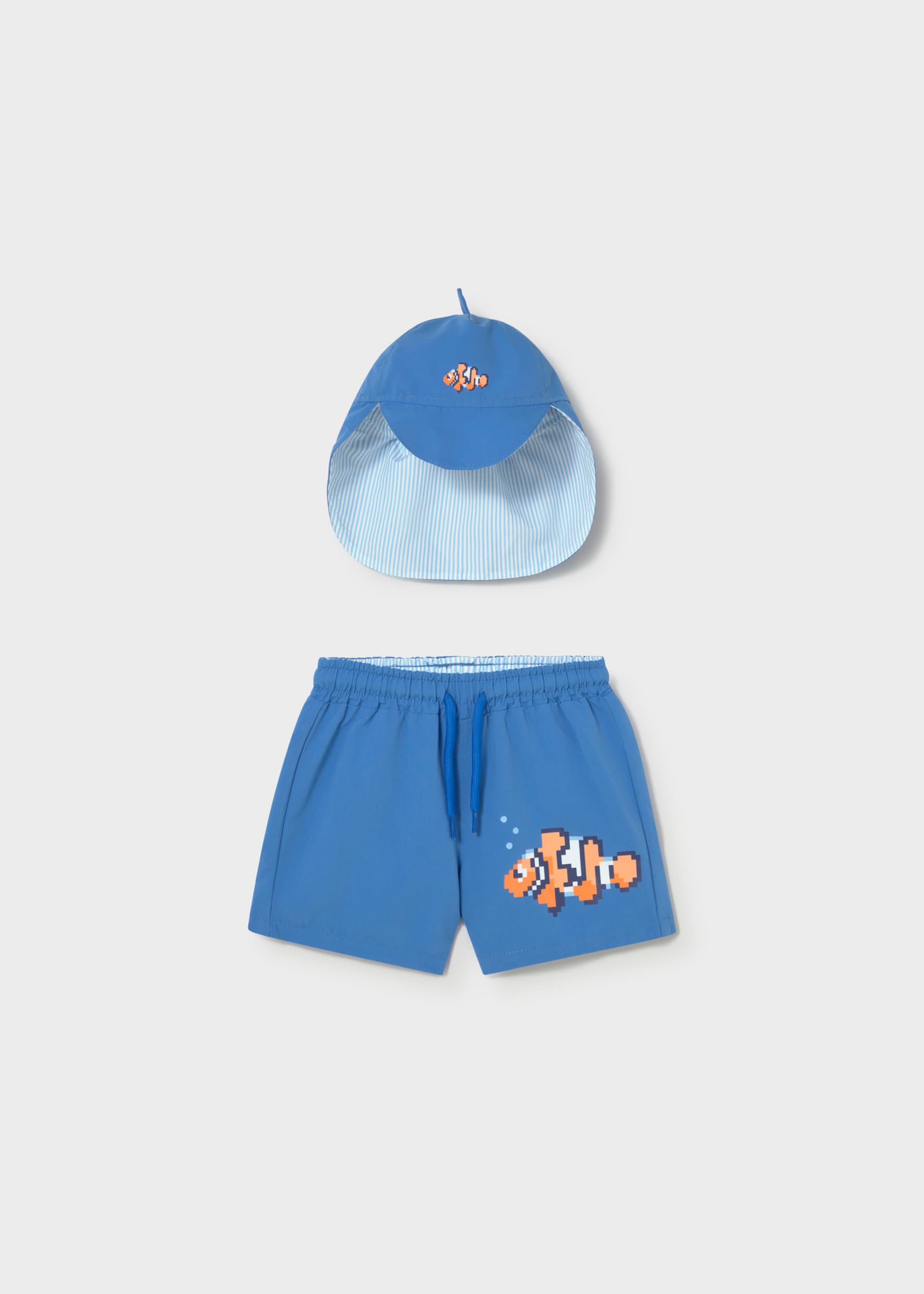 Swimwear set baby with eared hat
