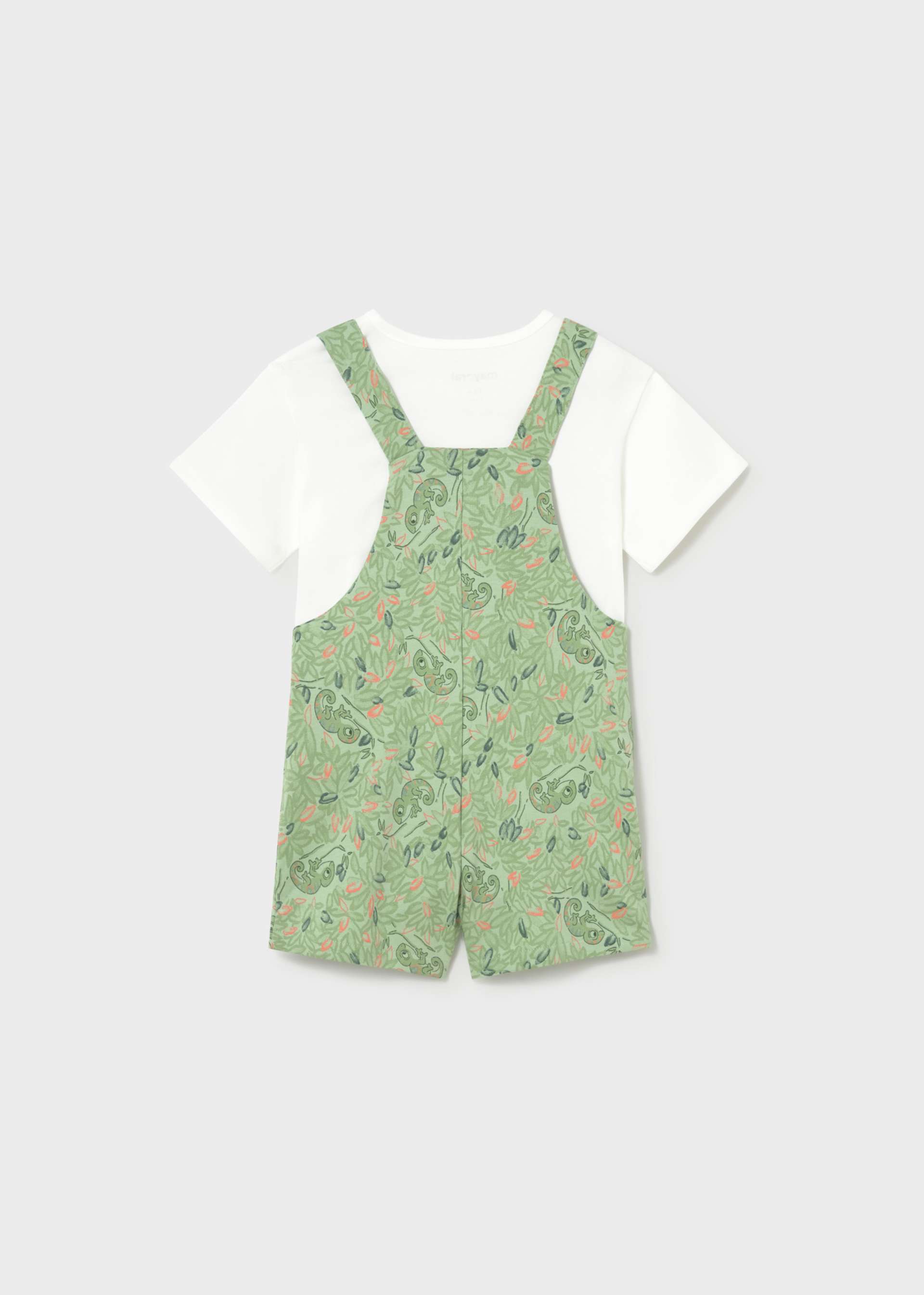 Baby Printed Dungaree 2-Piece Set