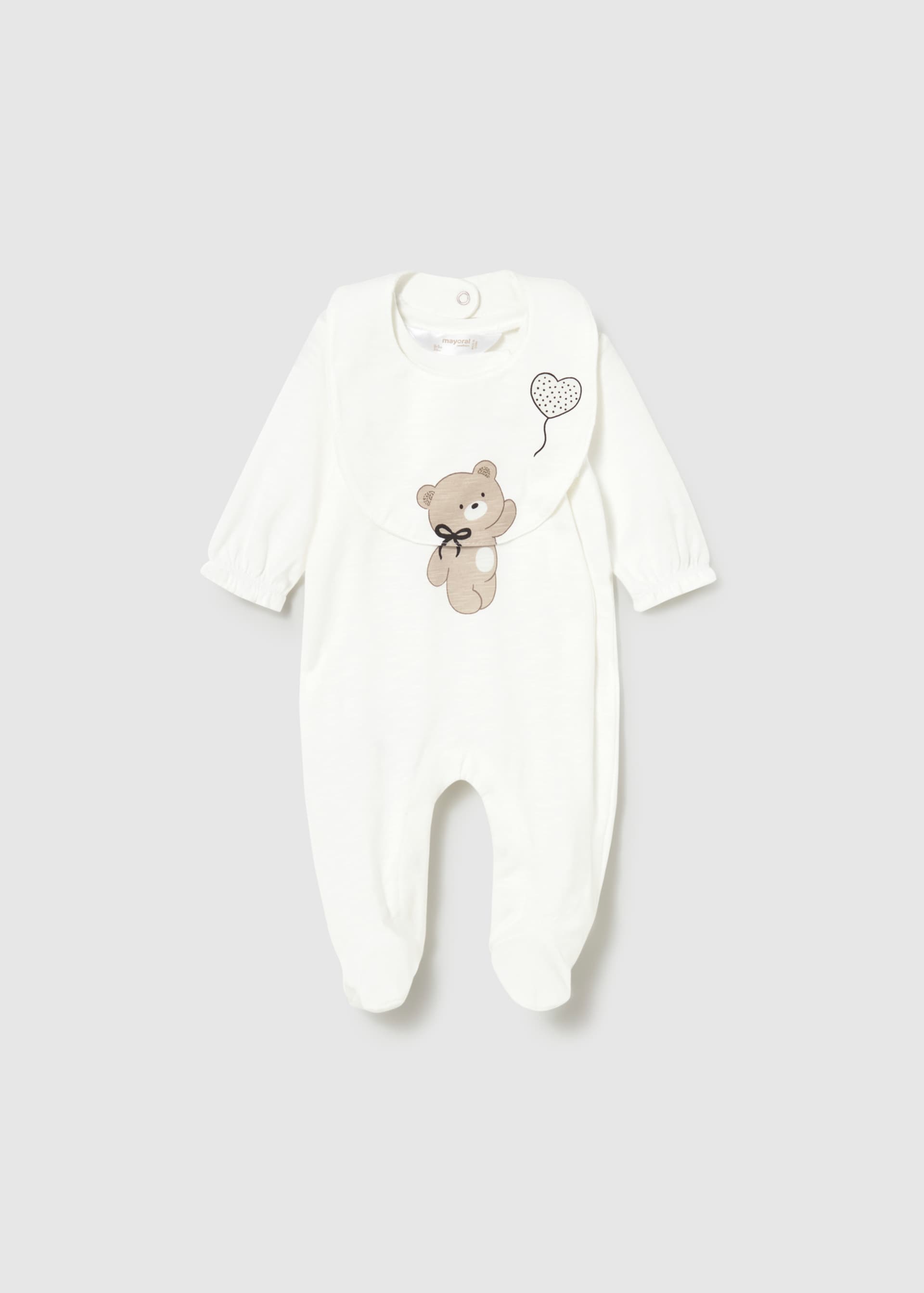 Long romper with bib newborn