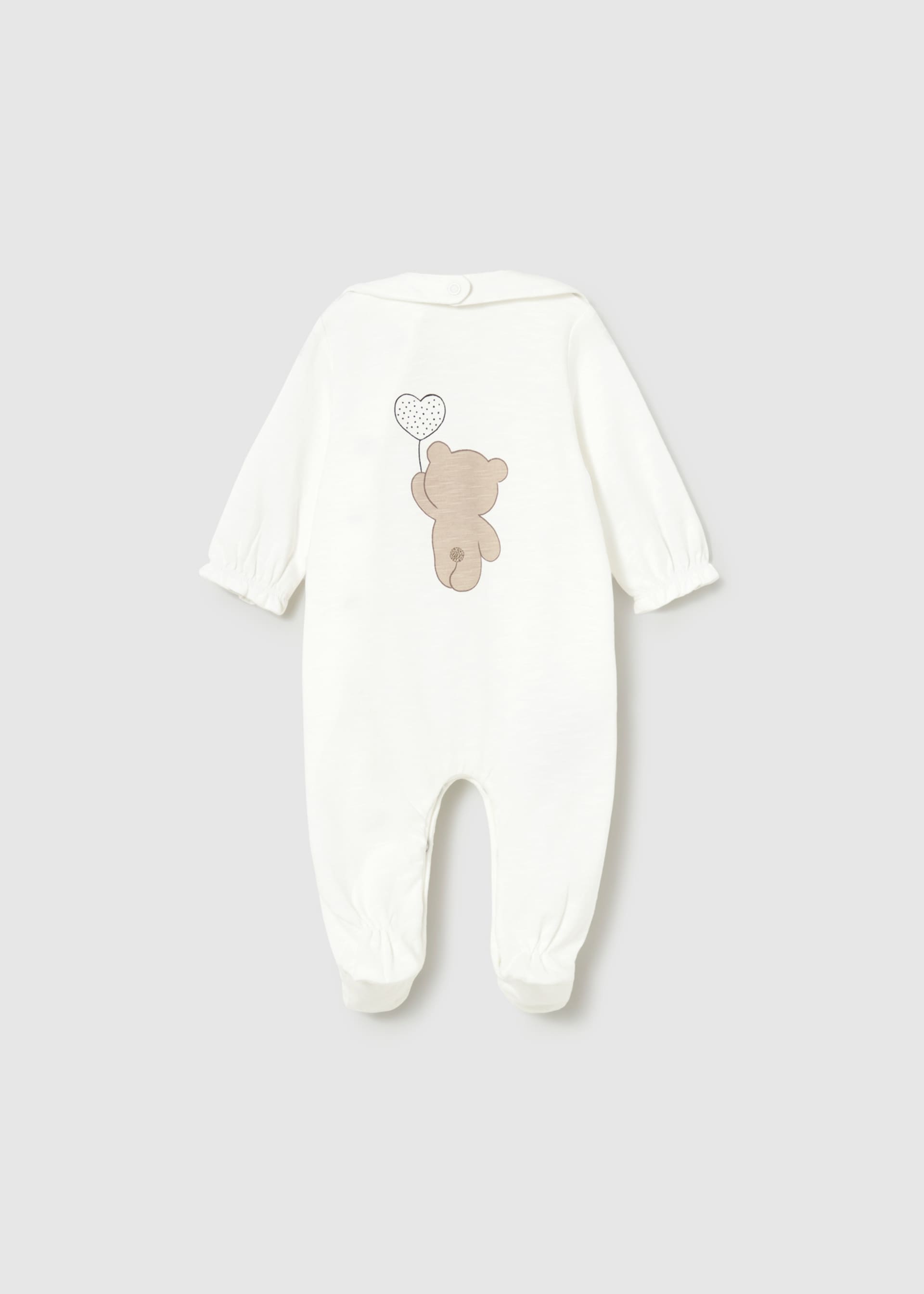 Pijama largo con babero recién nacida