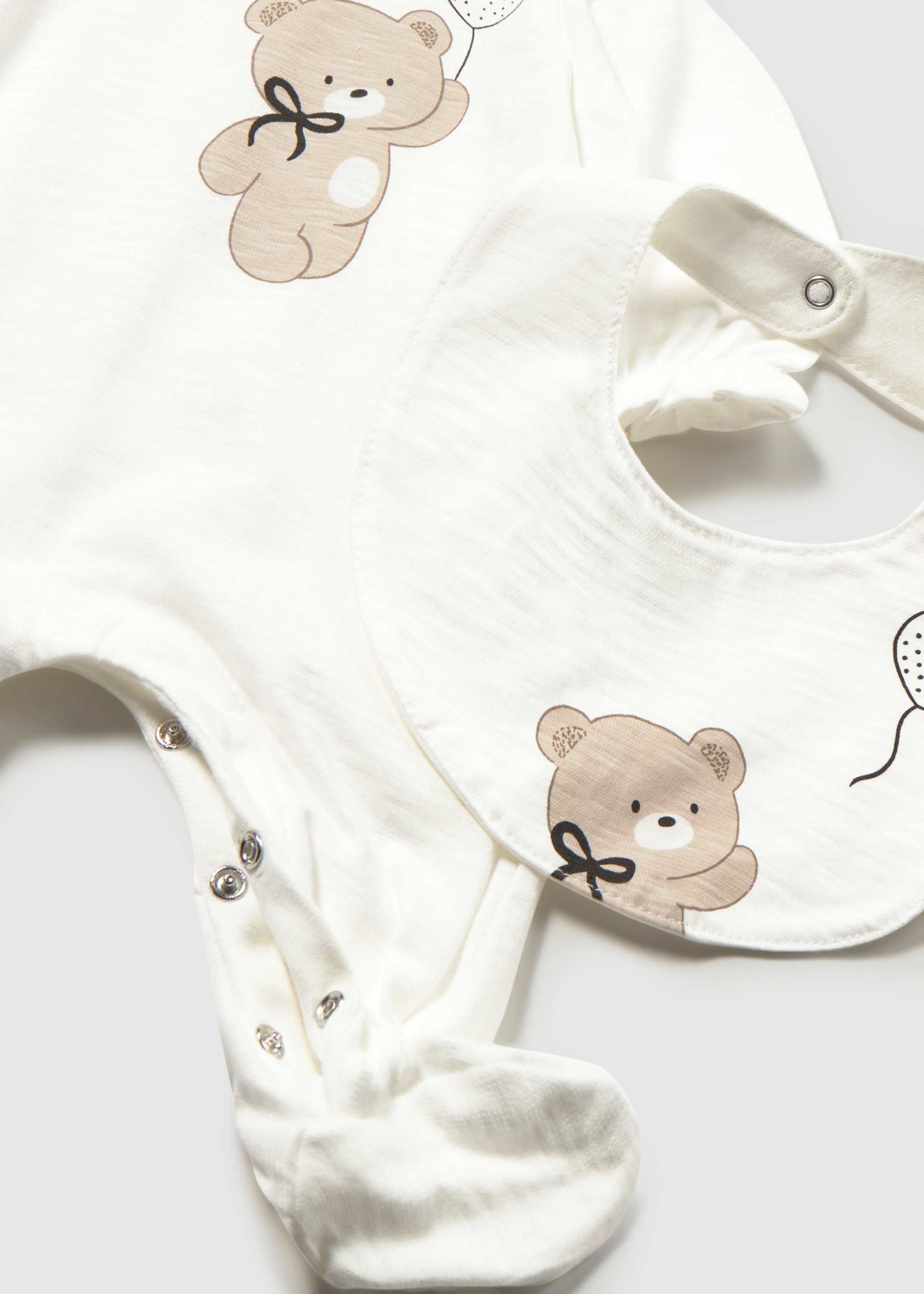 Long romper with bib newborn