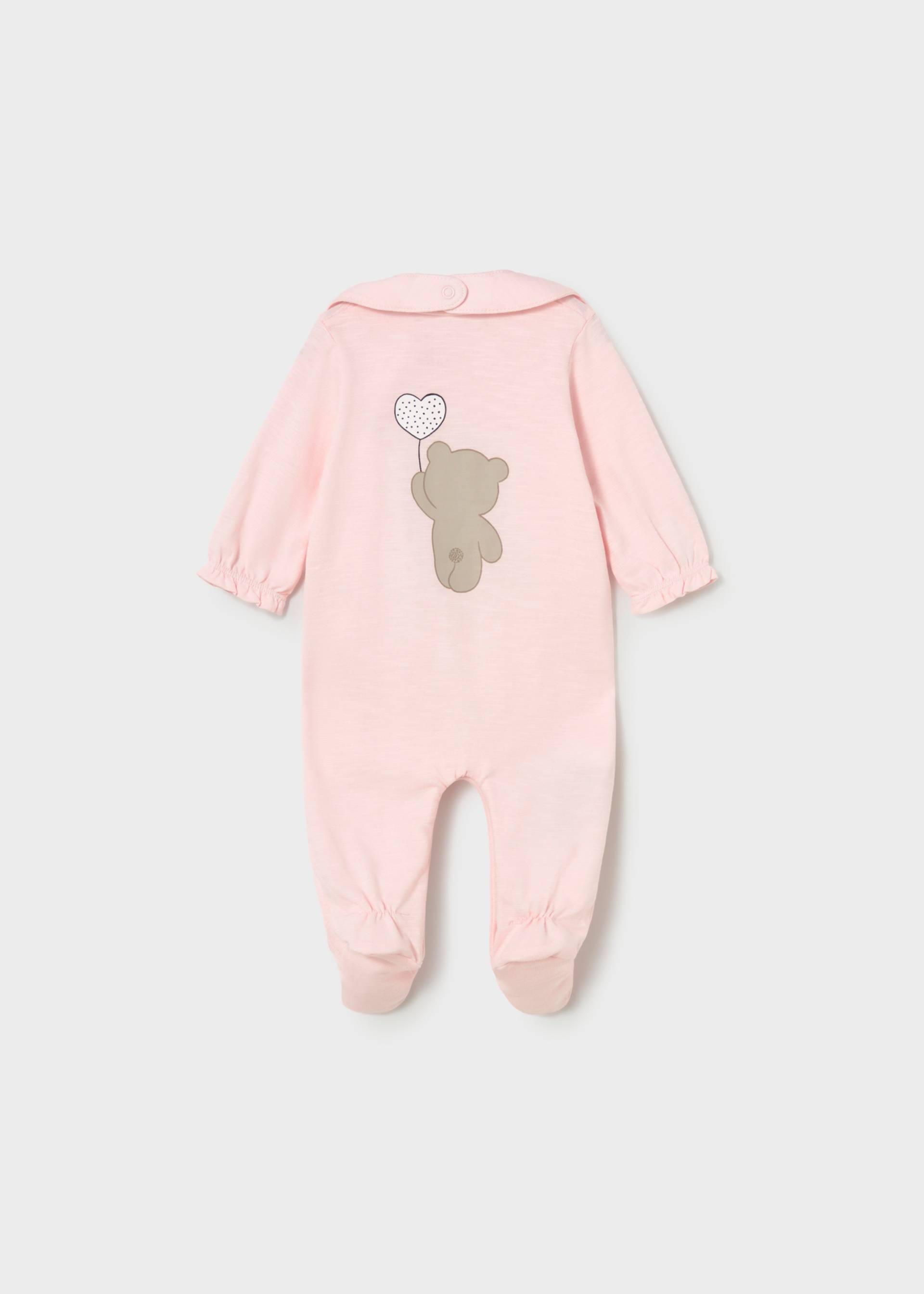 Pijama largo con babero recién nacida