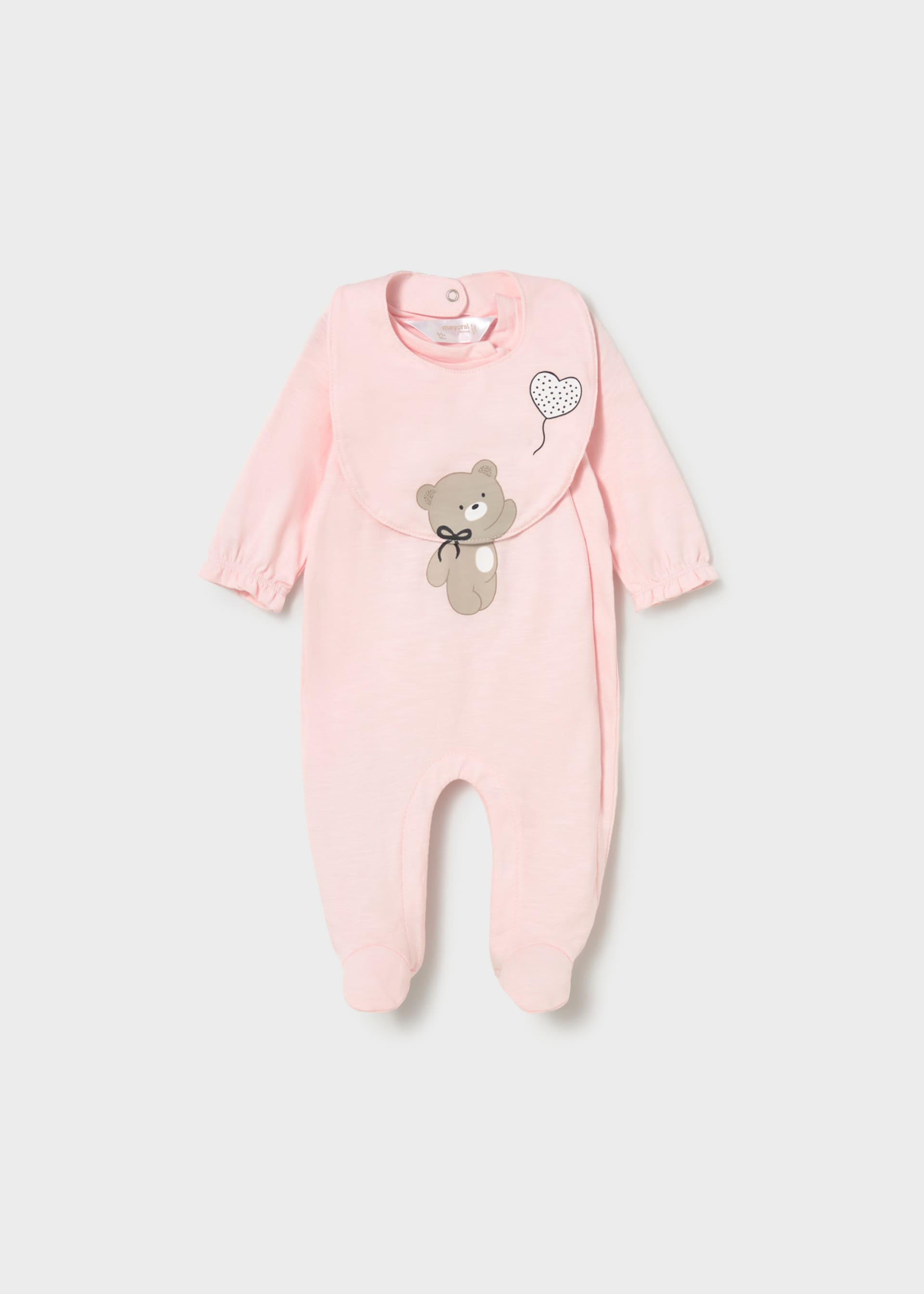 Long romper with bib newborn