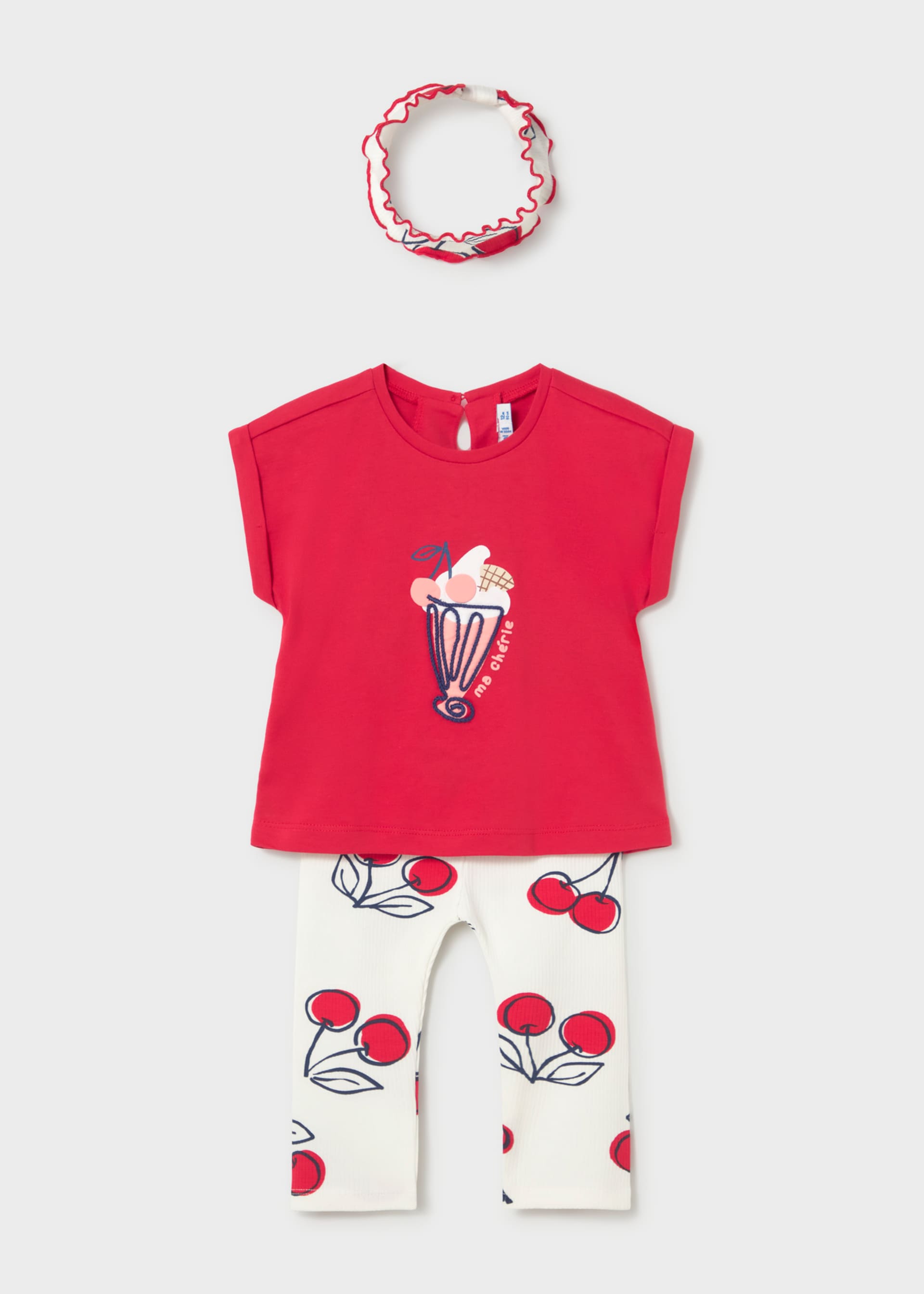 Completo 3 pezzi con fascia neonata