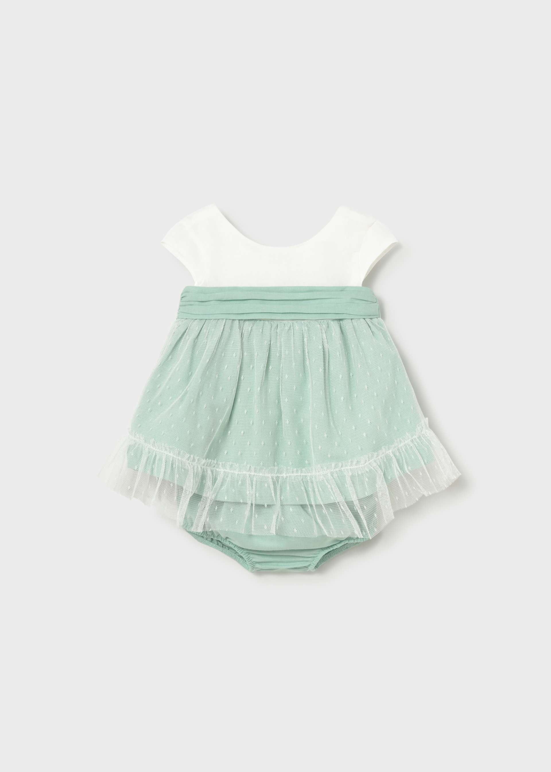 Vestito con copripannolino cerimonia neonata