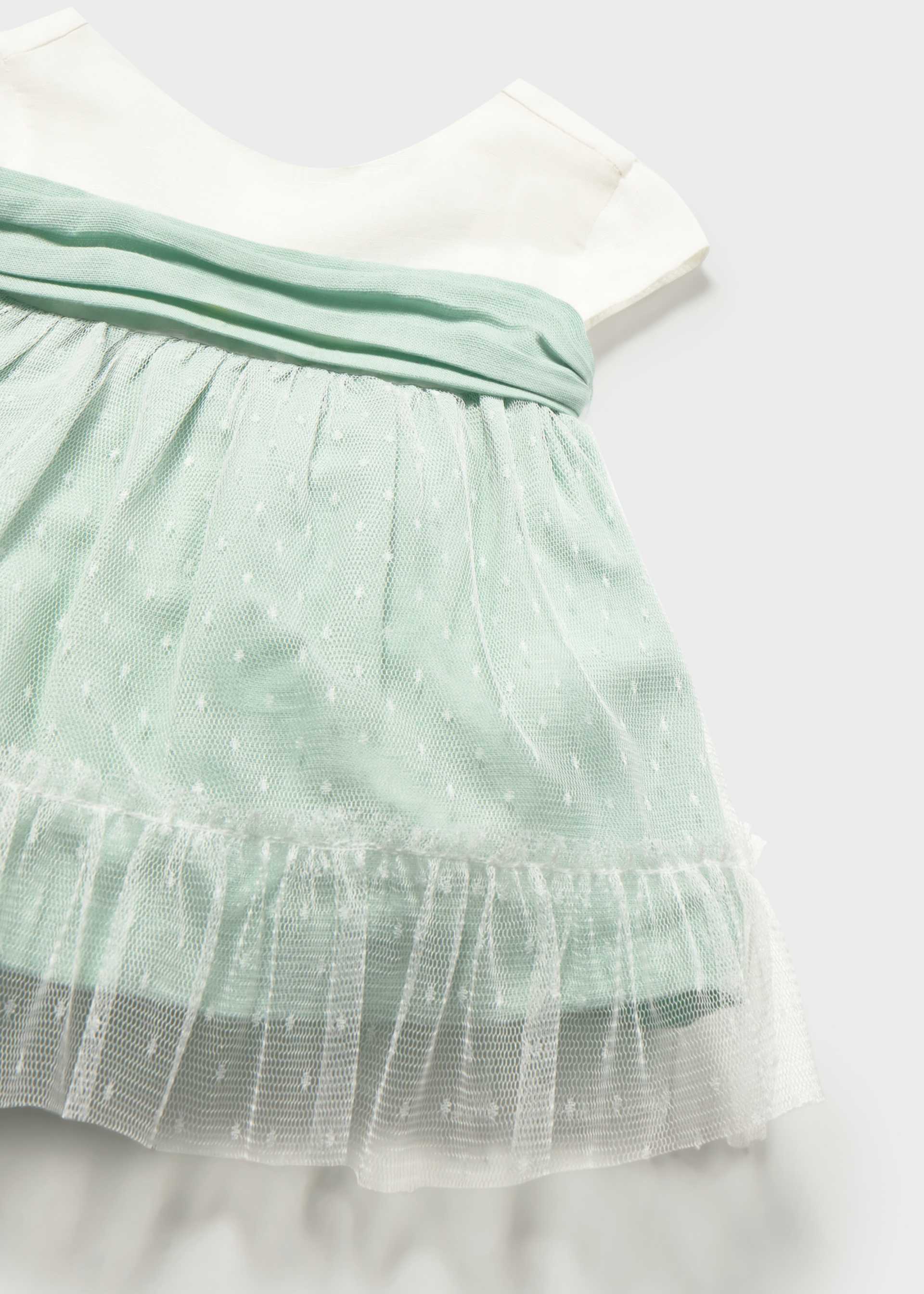 Newborn ceremony dress with nappy cover