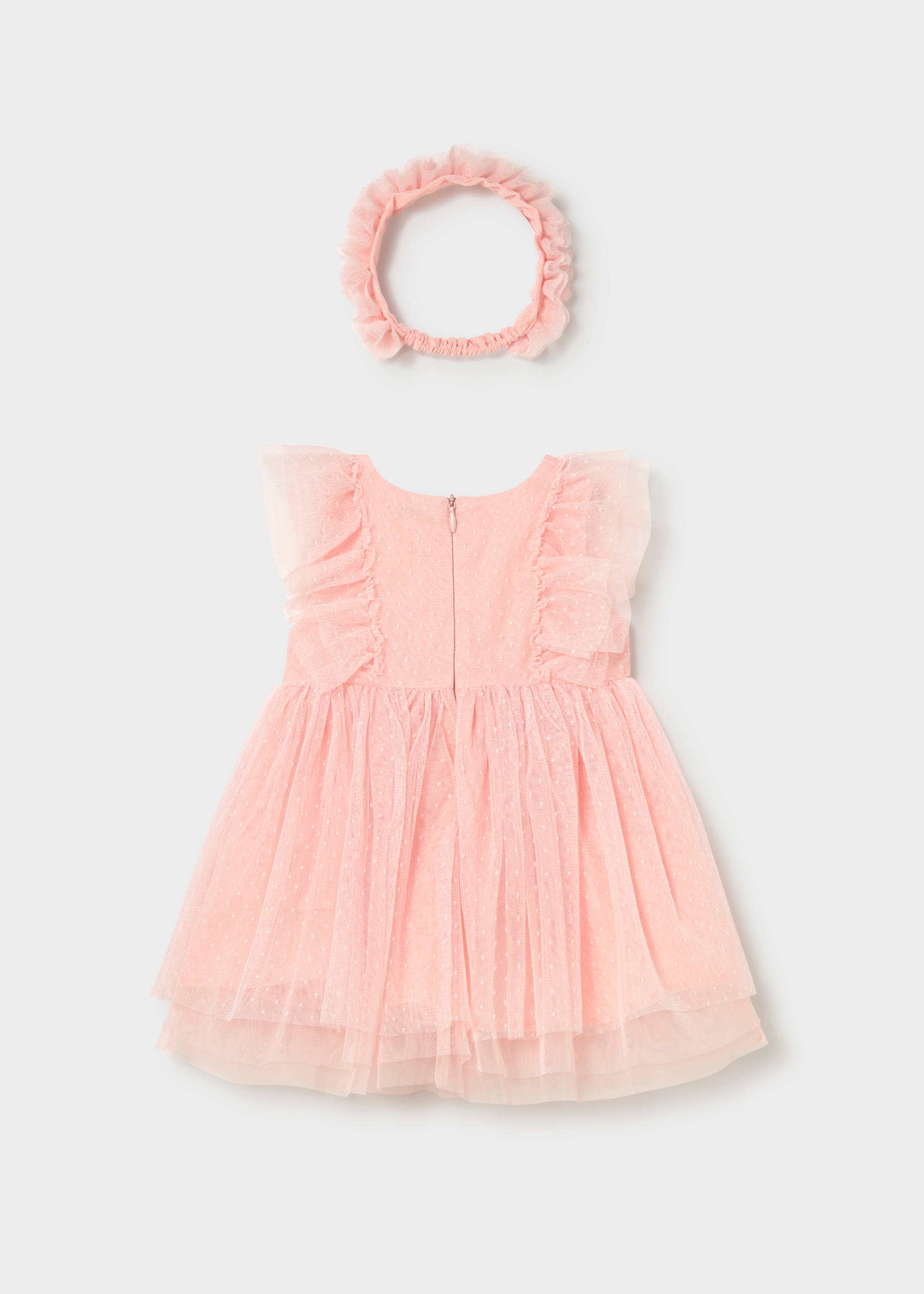 Baby tulle dress with headband