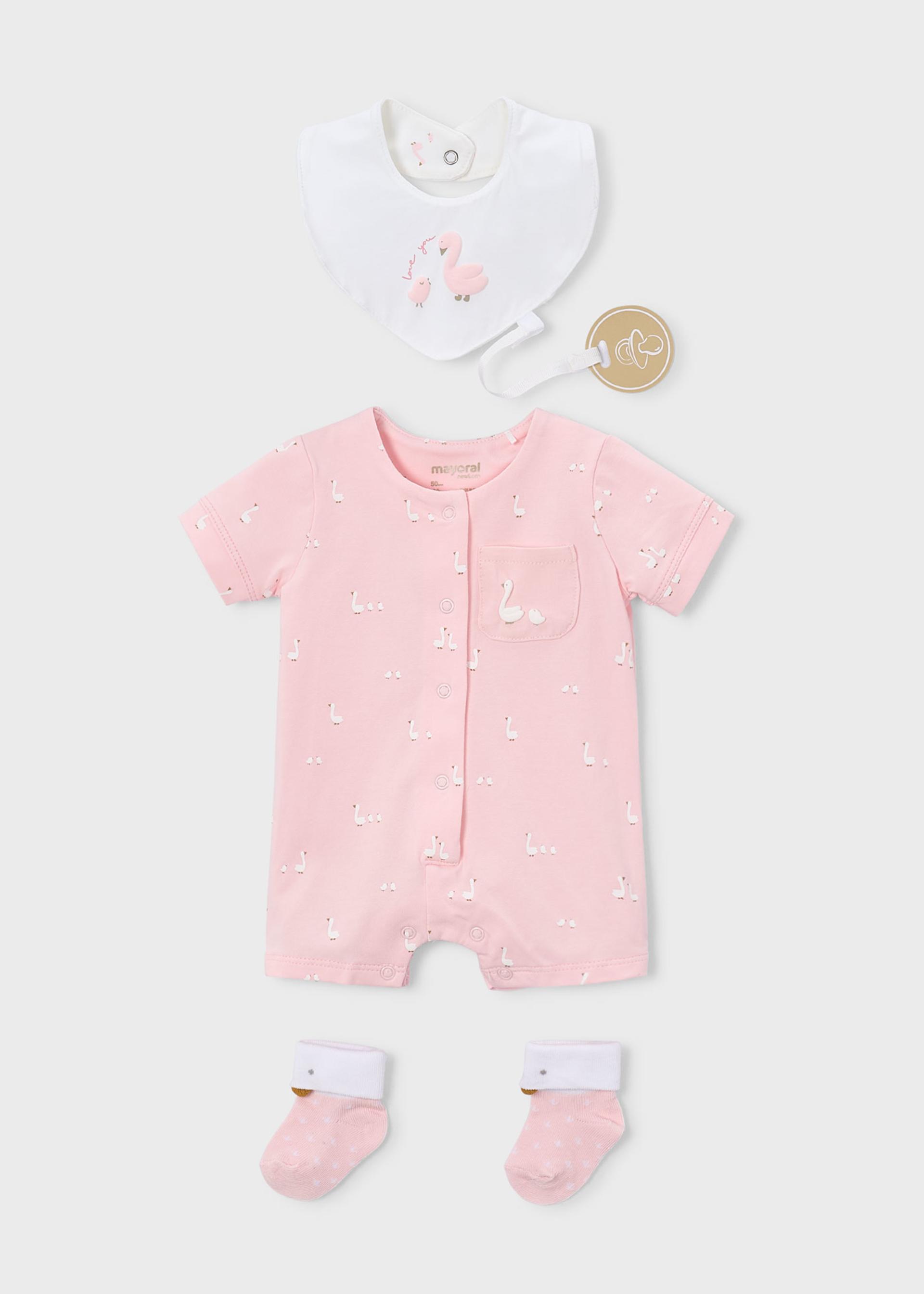 Romper with bib and socks