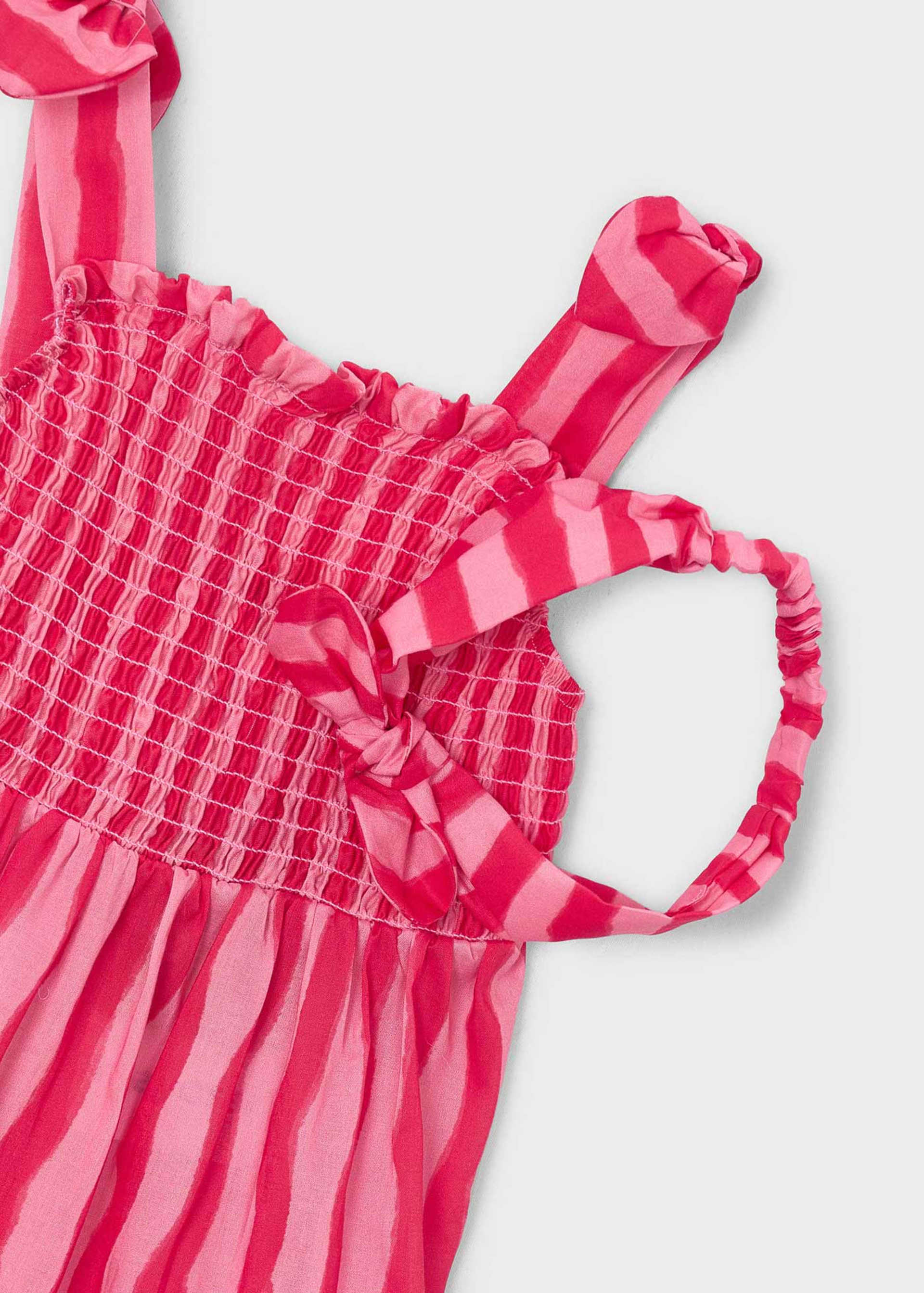 Girl Printed Dress with Headband