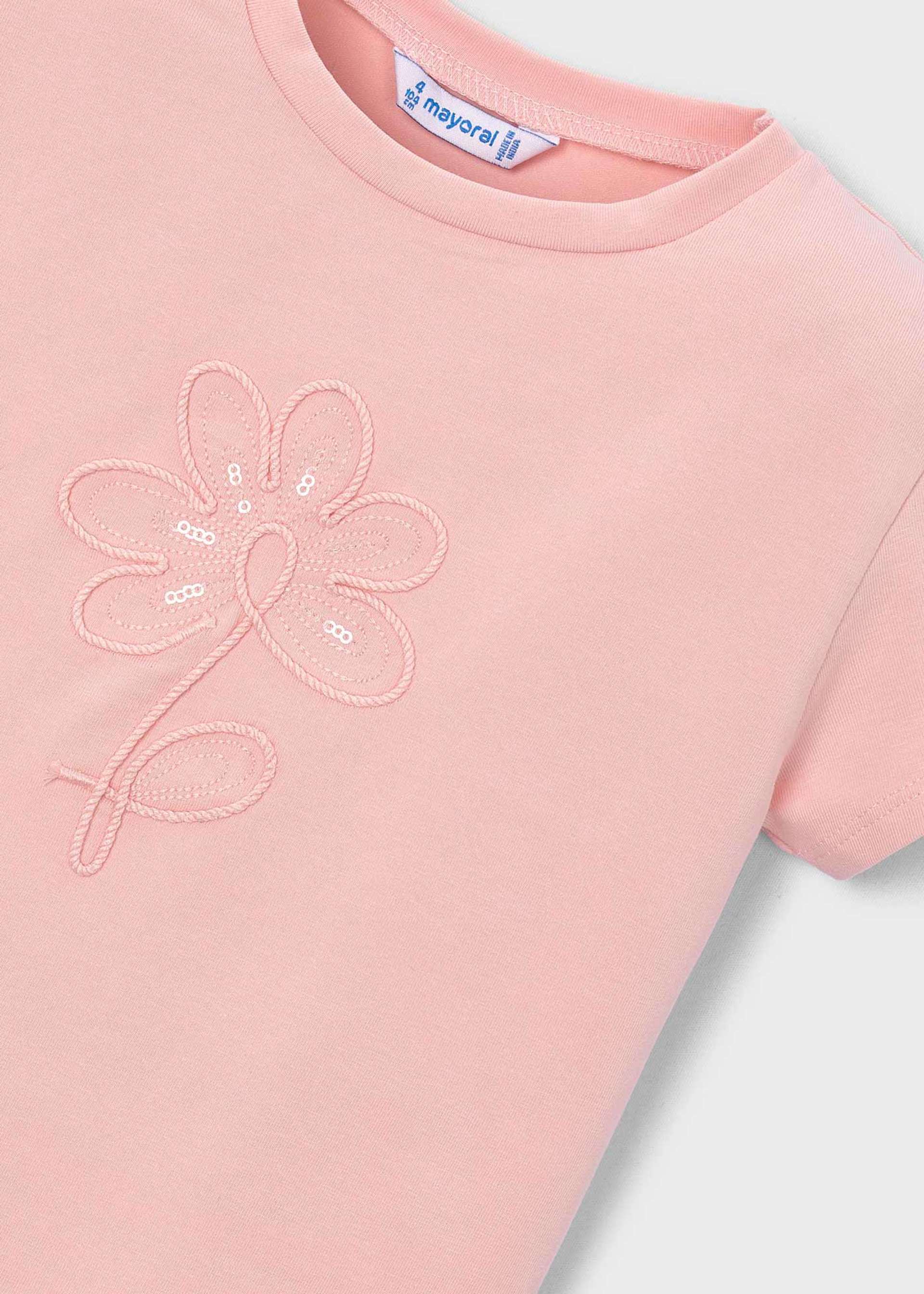T-shirt basique fleur fille