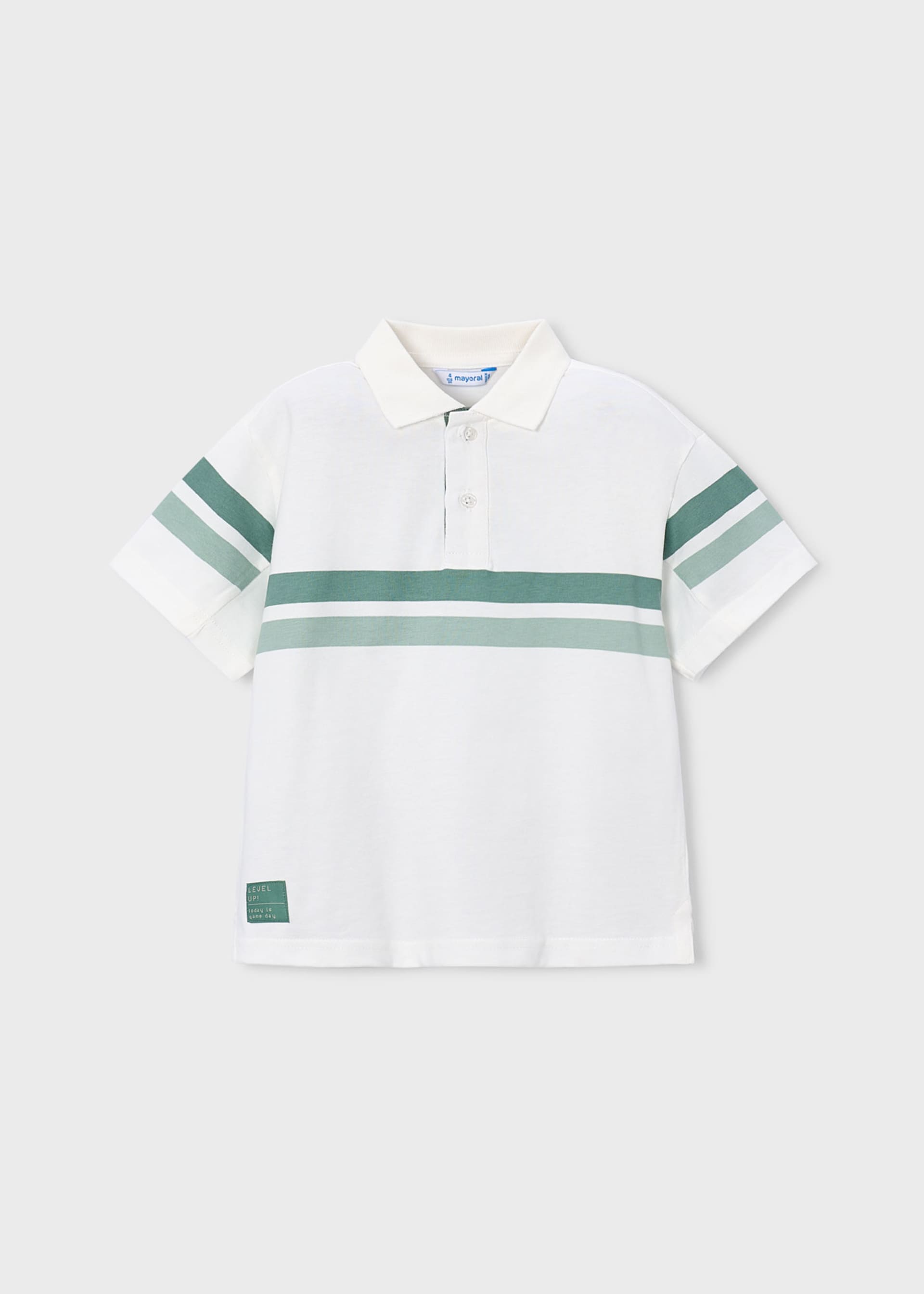 Polo à bandes décoratives garçon